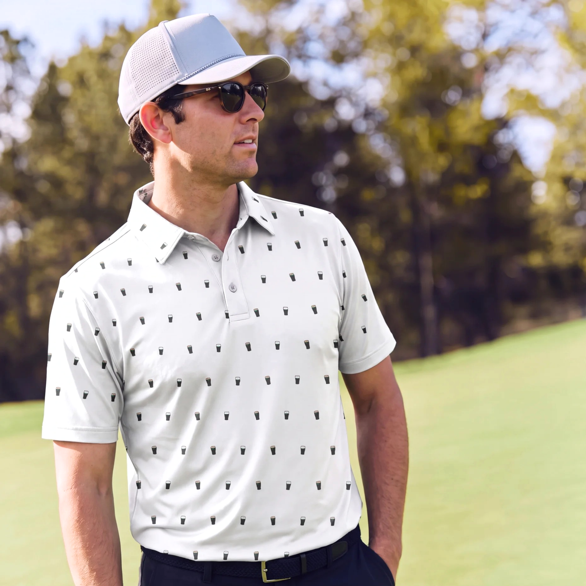 SPLIT THE TEE POLO - WHITE