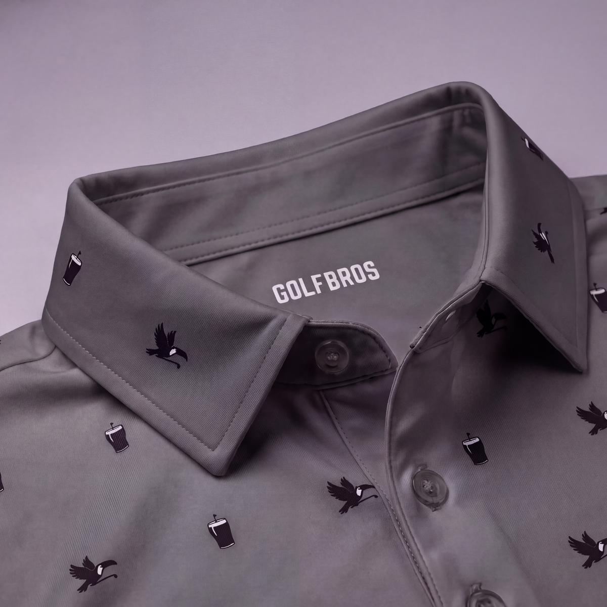 TOUCAN THIEF POLO - CARBON GREY