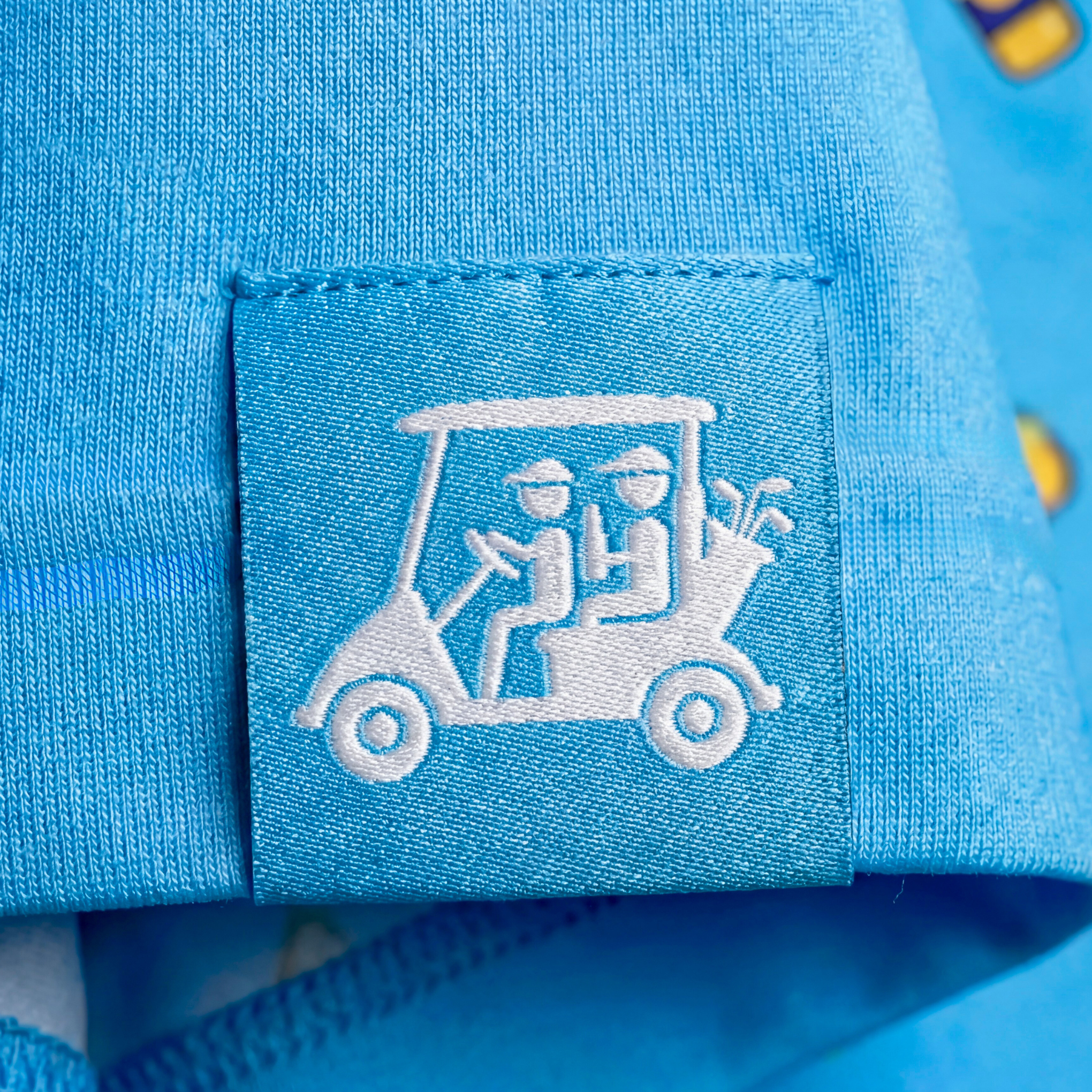 LIME WEDGE - BLUE POLO