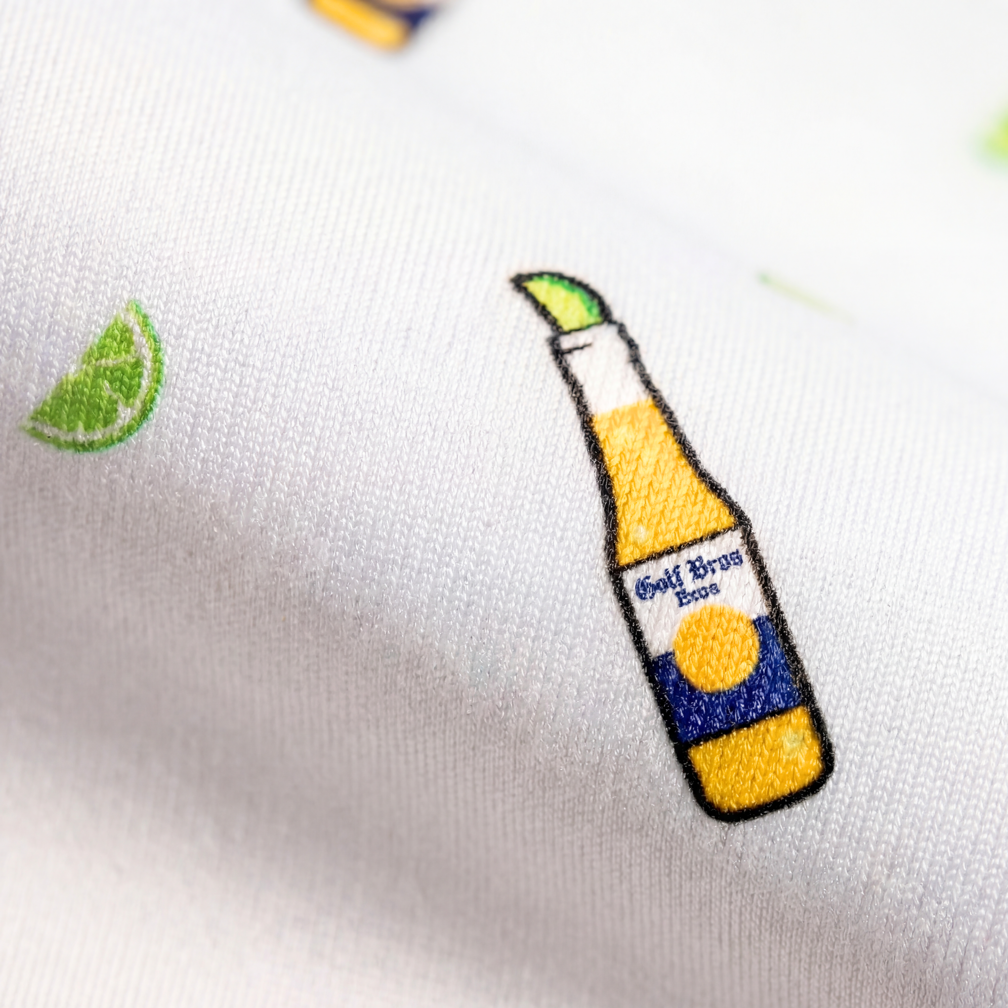 LIME WEDGE - WHITE POLO