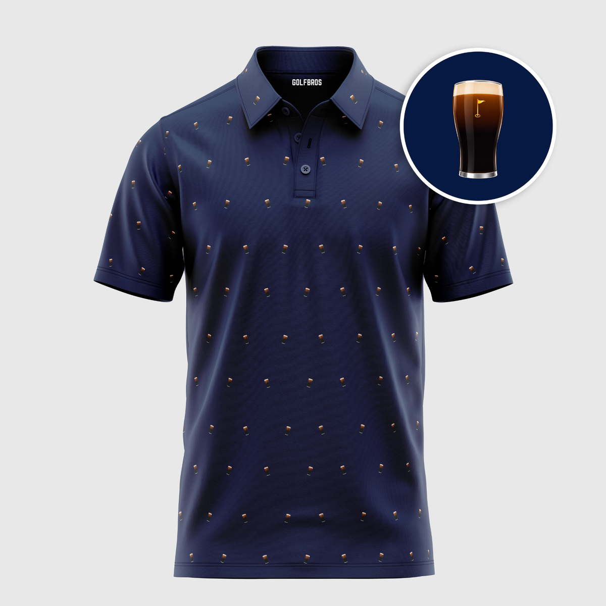 SPLIT THE G POLO - NAVY