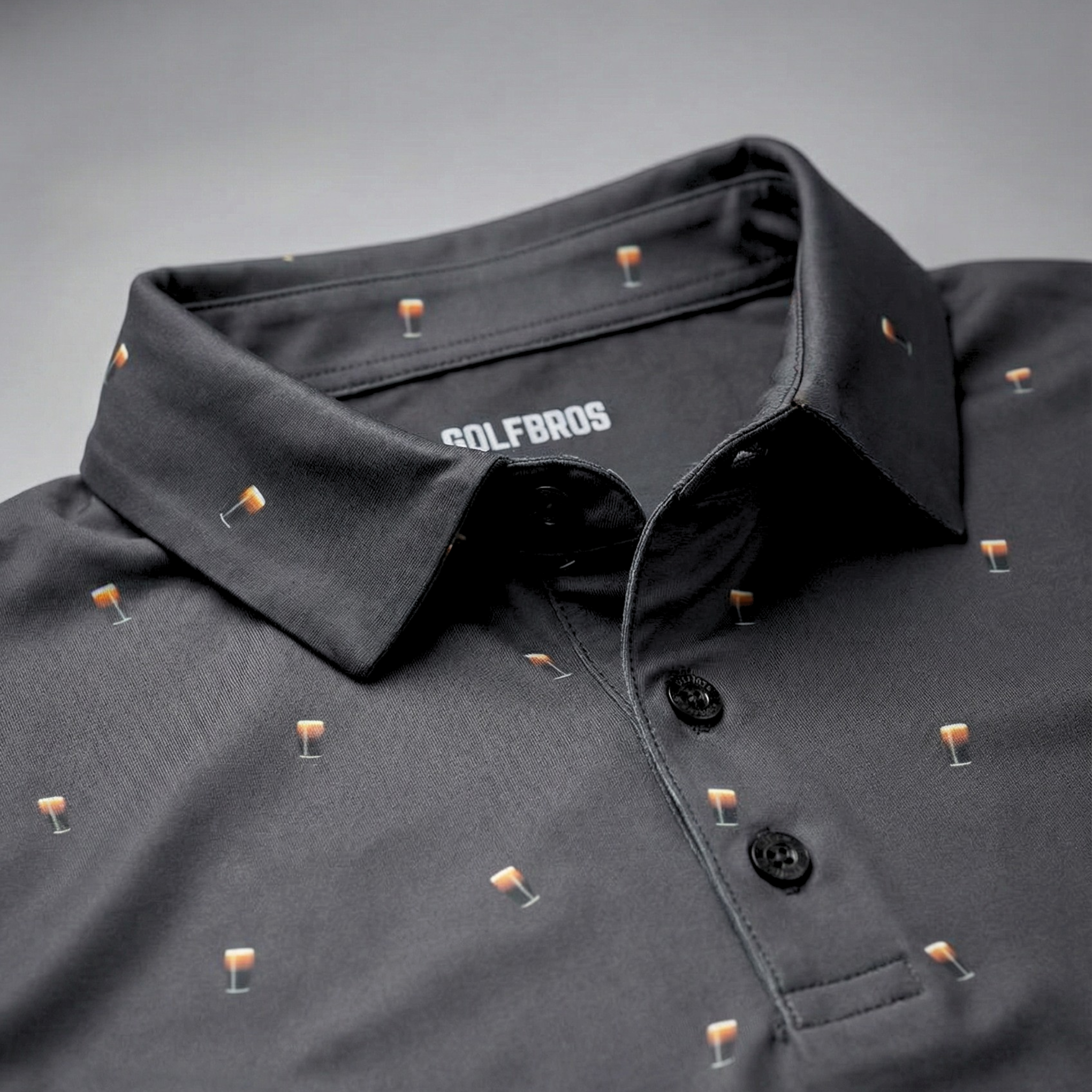 SPLIT THE G - BLACK POLO