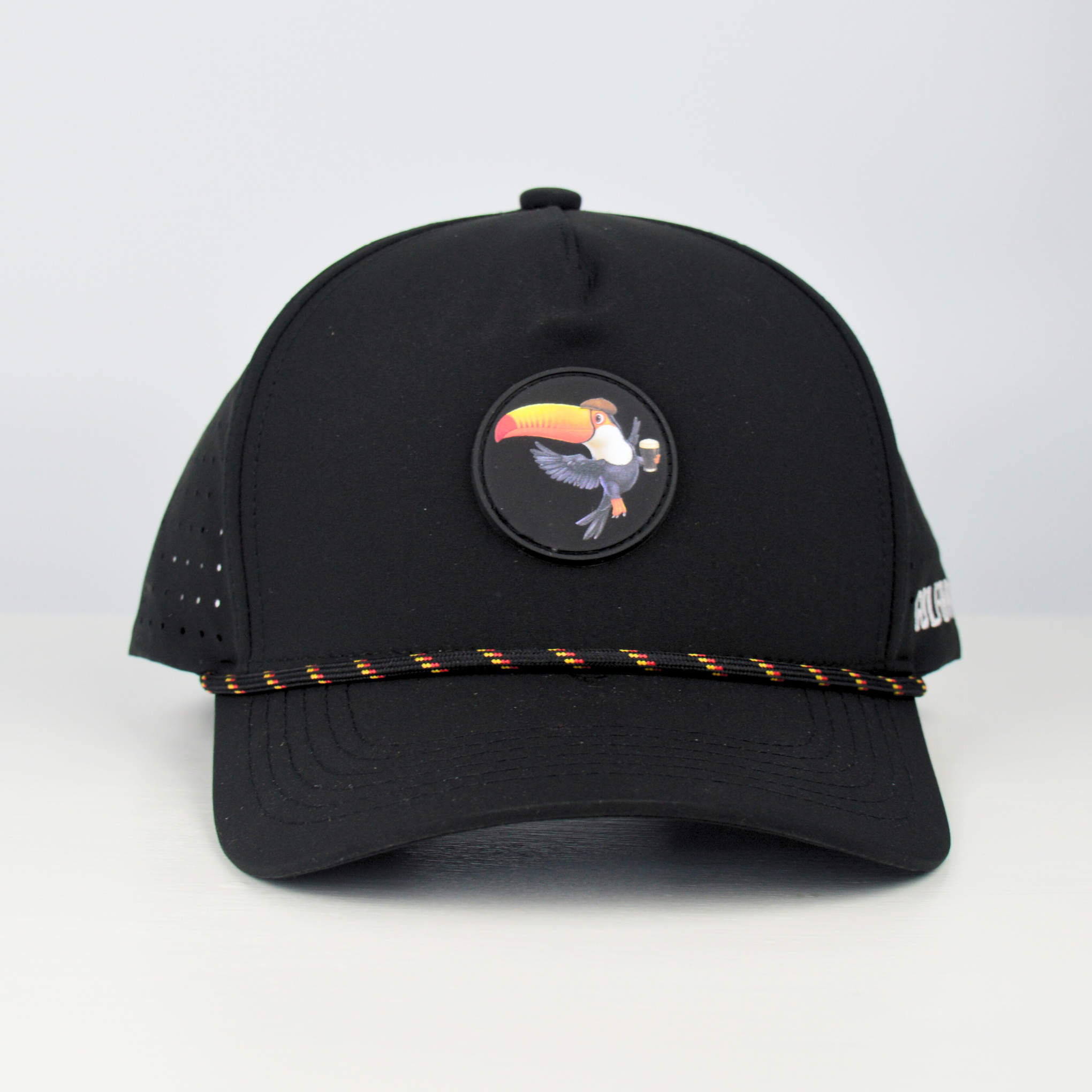 TIPSY TOUCAN ROPE CAP - BLACK