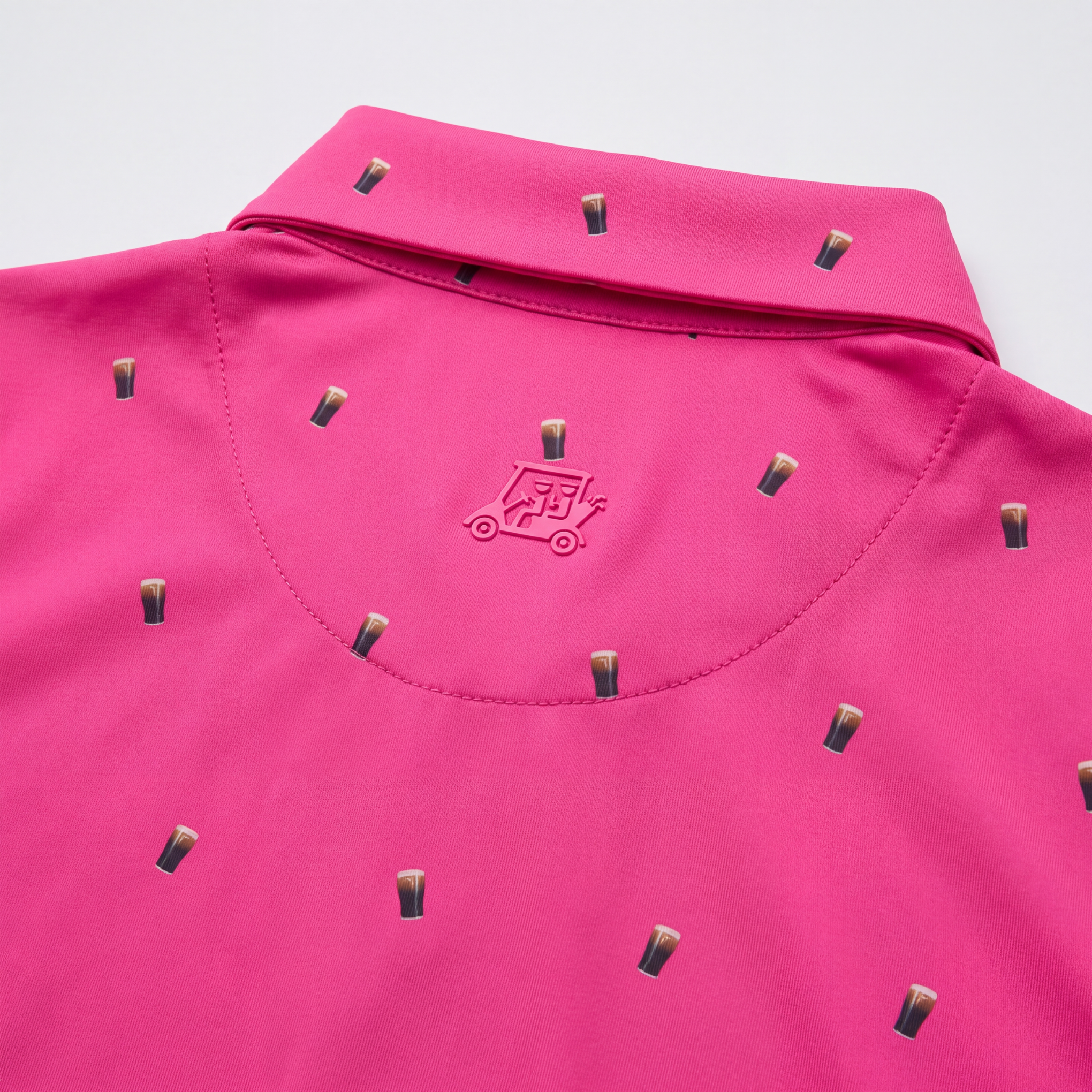 SPLIT THE G - HOT PINK WOMENS POLO