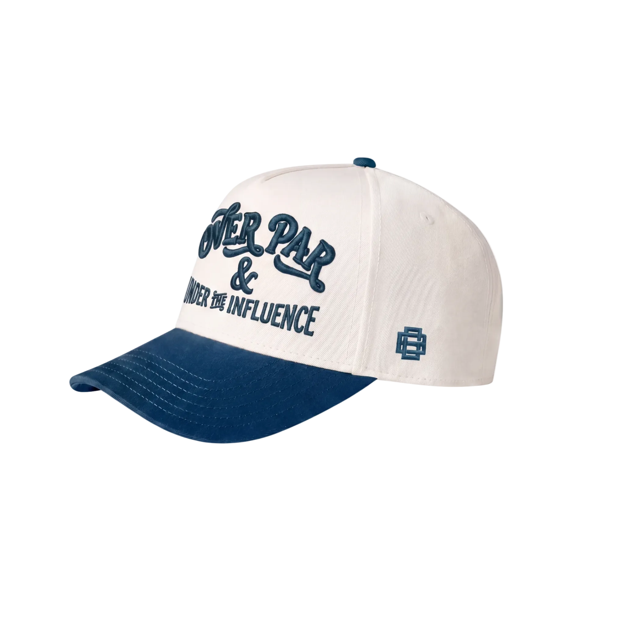 Over Par & Under The Influence Cap - Natural/Blue