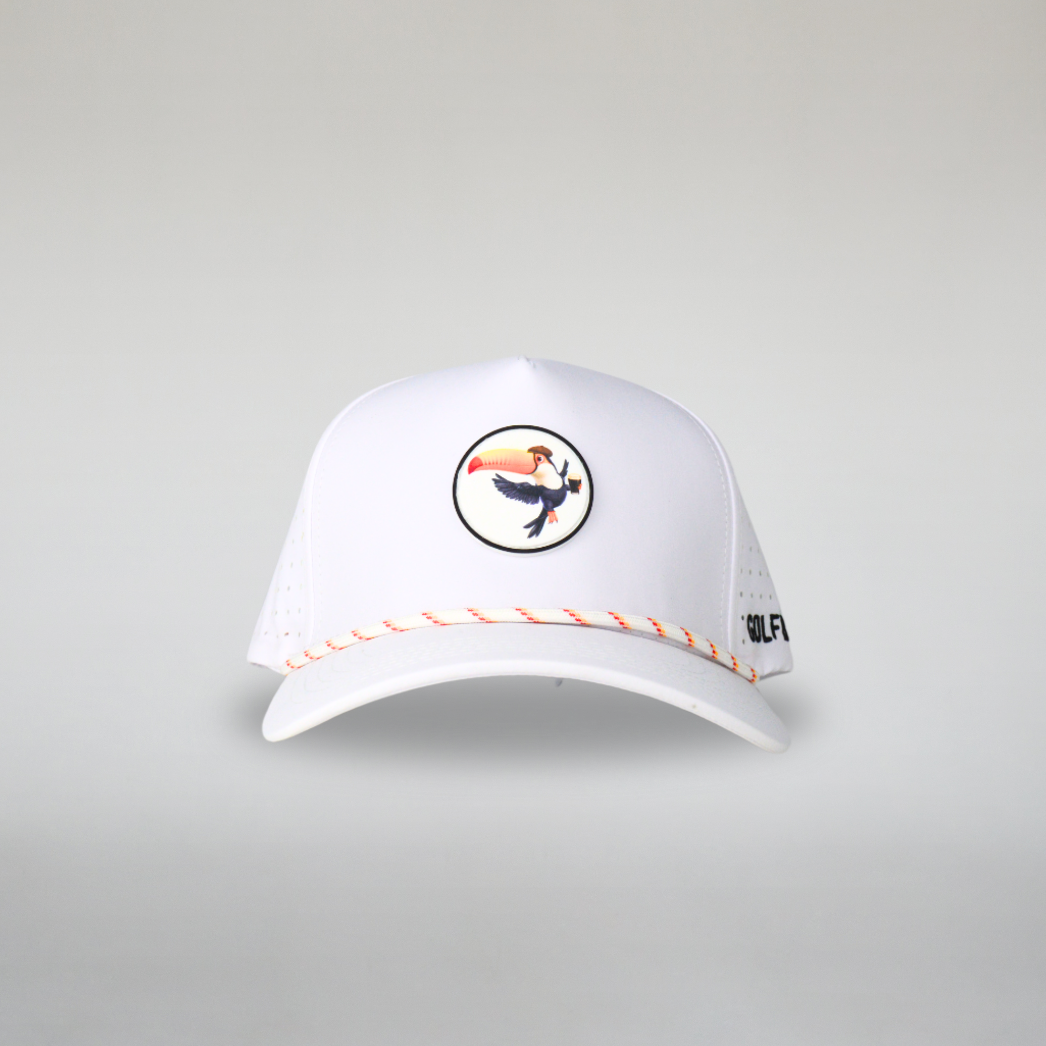 TIPSY TOUCAN ROPE CAP - WHITE