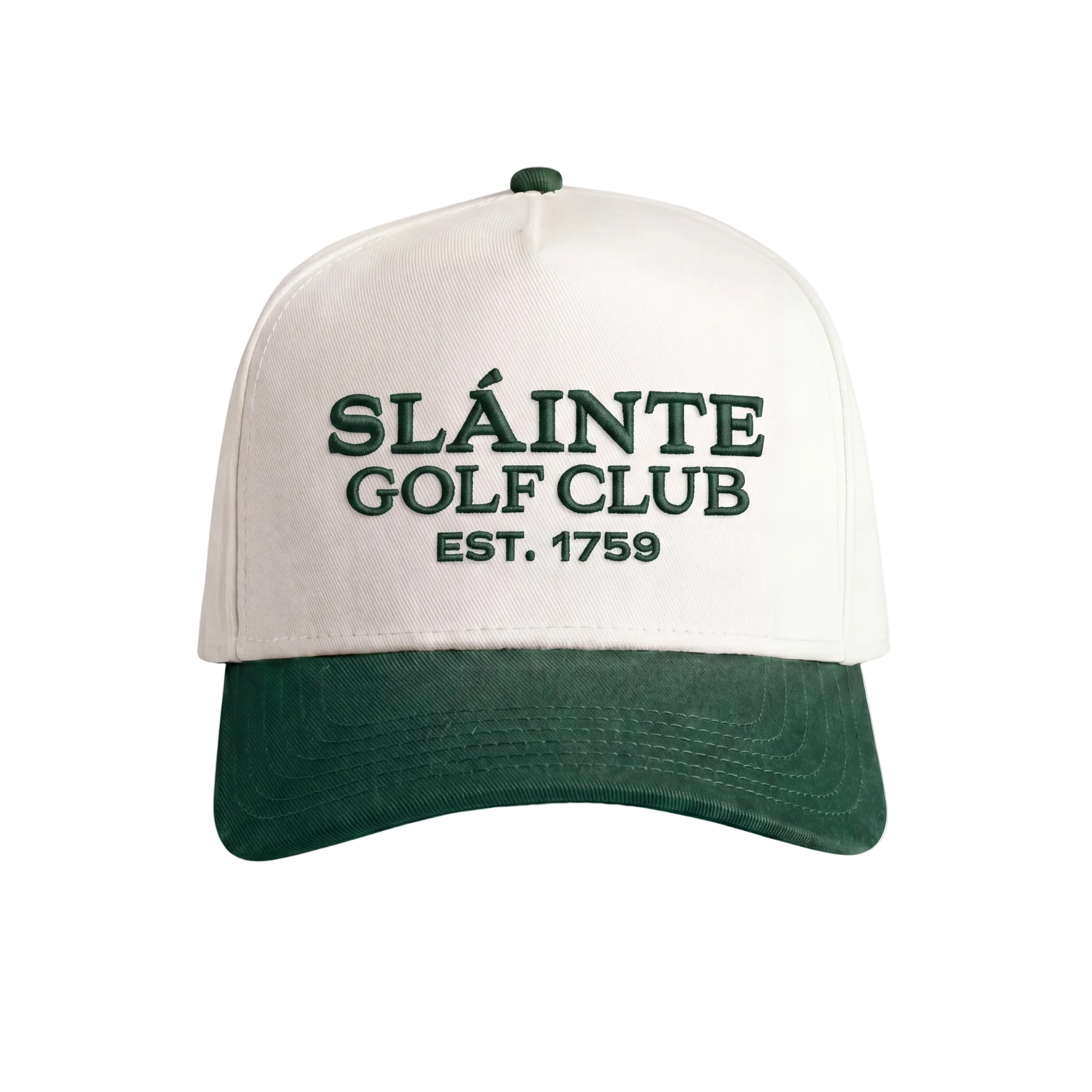 Sláinte Golf Club Cap - Natural/Green