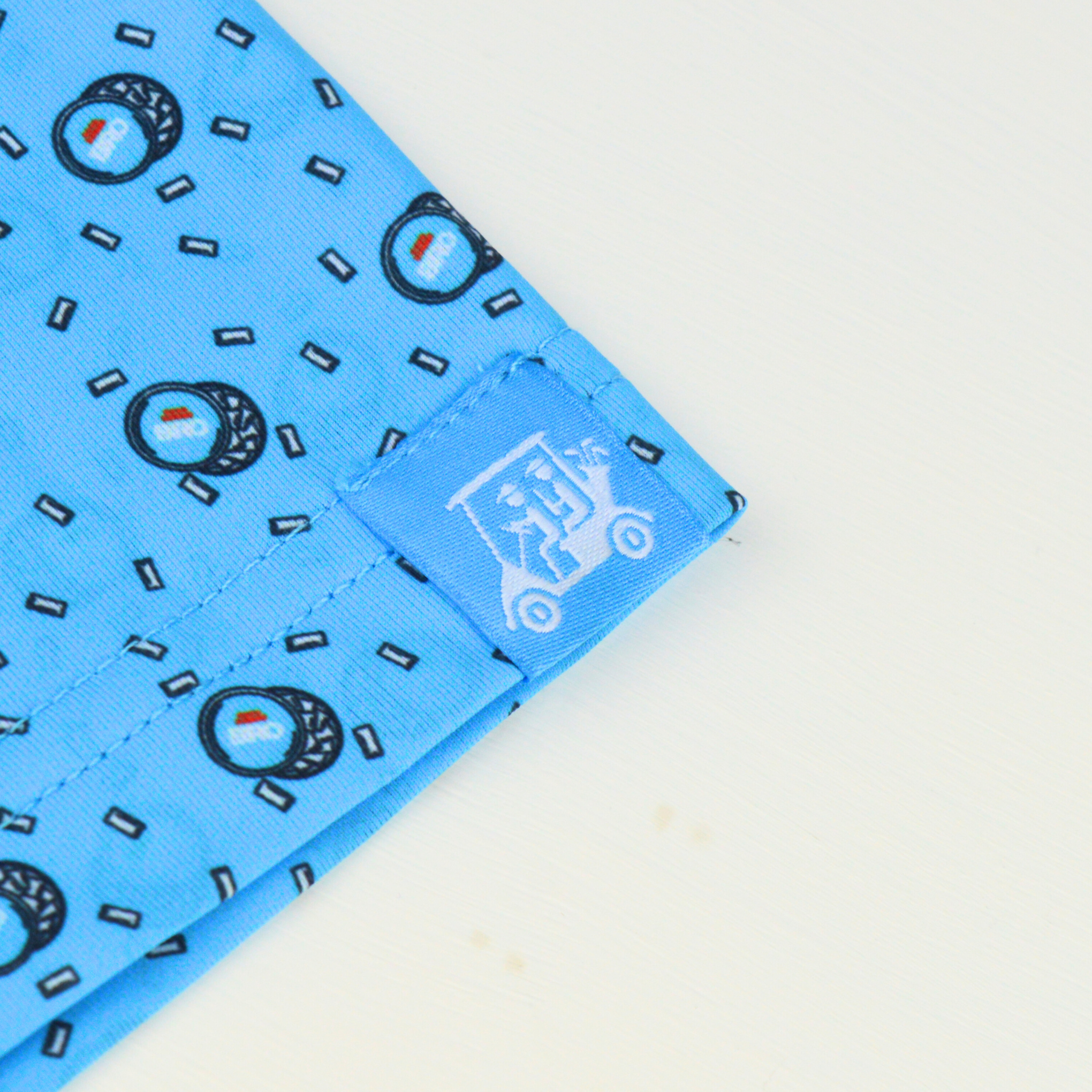 LIP PILLOW - BLUE POLO
