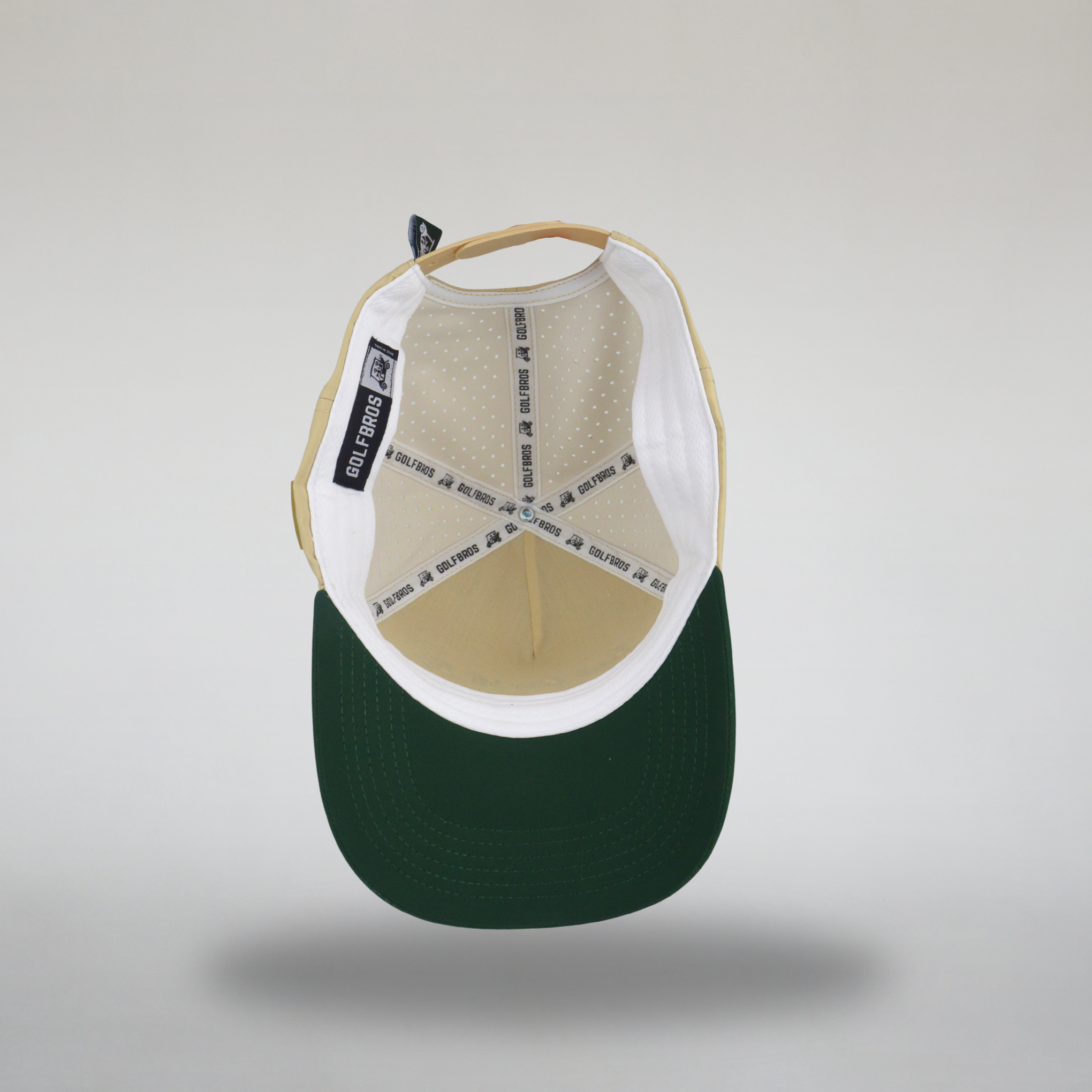 BAD DAY TO BE A GOLF BALL CAP - BEIGE/FOREST GREEN