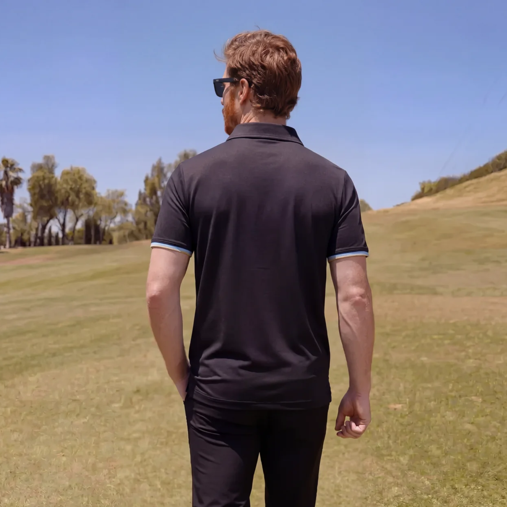 SPLIT THE G POLO - SCHWARZ