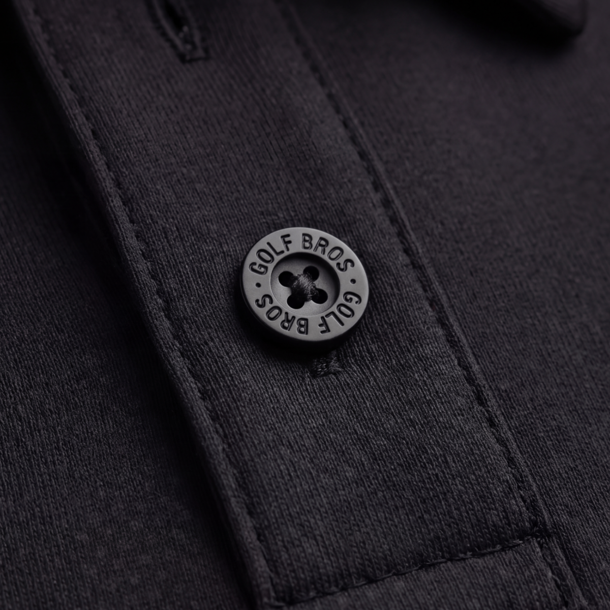 SPLIT THE TEE POLO - BLACK