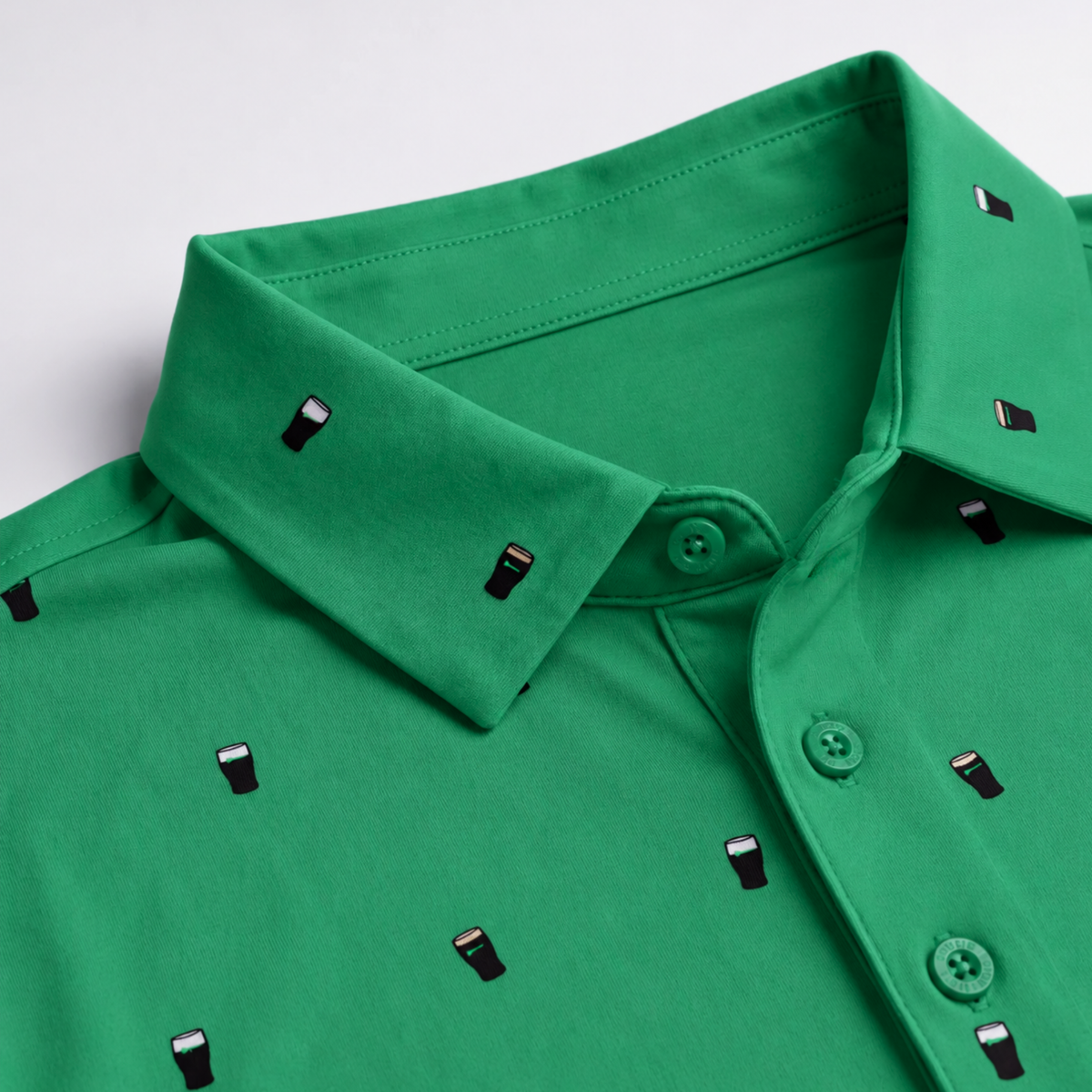SPLIT THE TEE POLO - IRISH GREEN