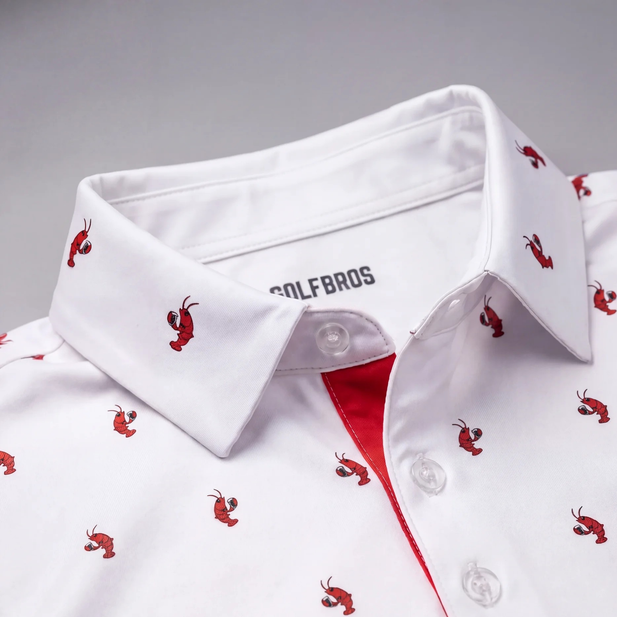 LUCKY LOBSTER POLO - WHITE