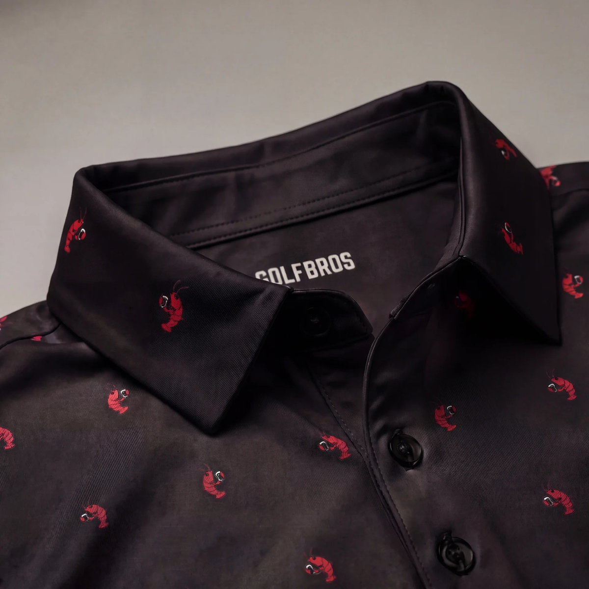 LUCKY LOBSTER POLO - BLACK