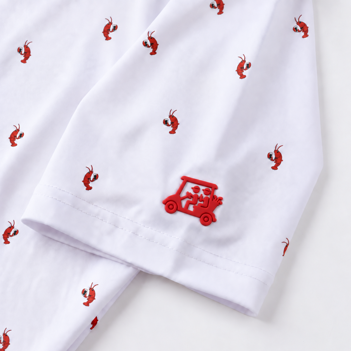 LUCKY LOBSTER POLO - WHITE