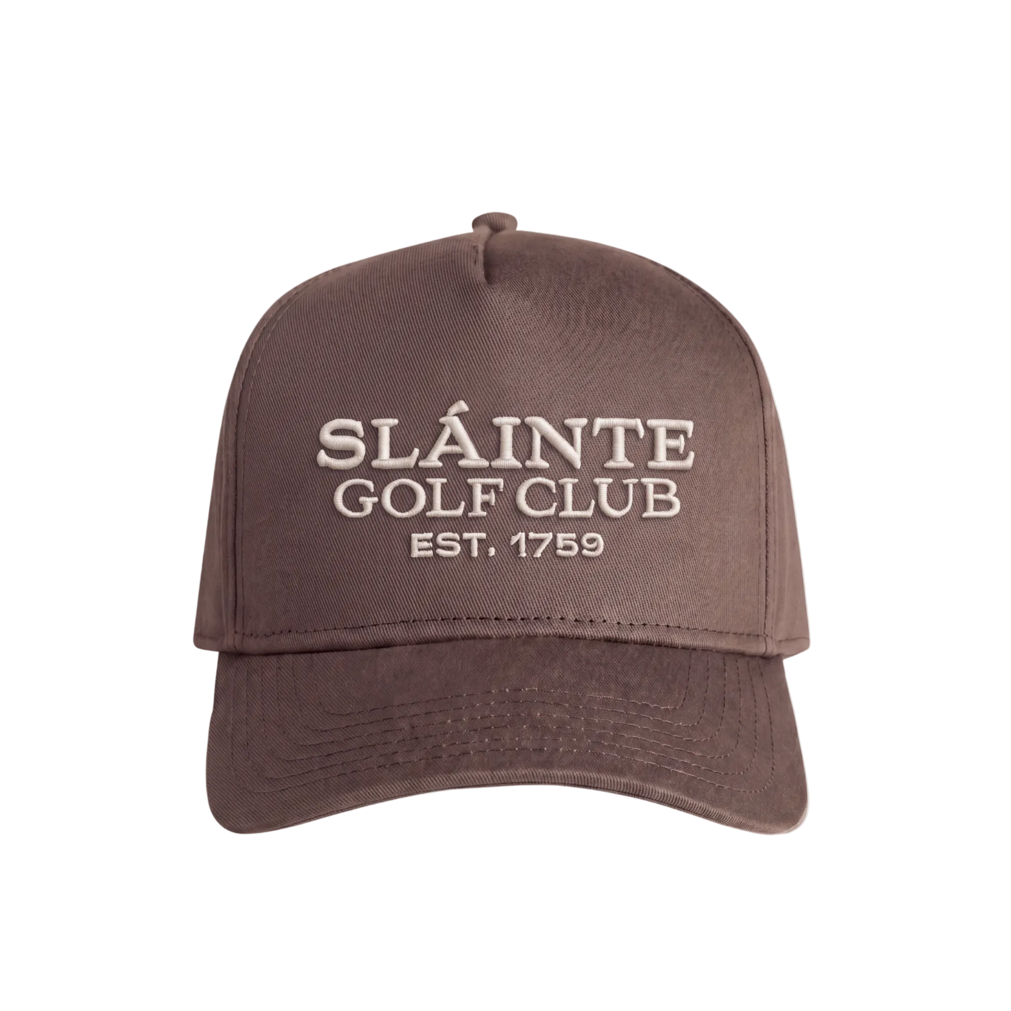 Sláinte Golf Club Cap - Brown/Cream