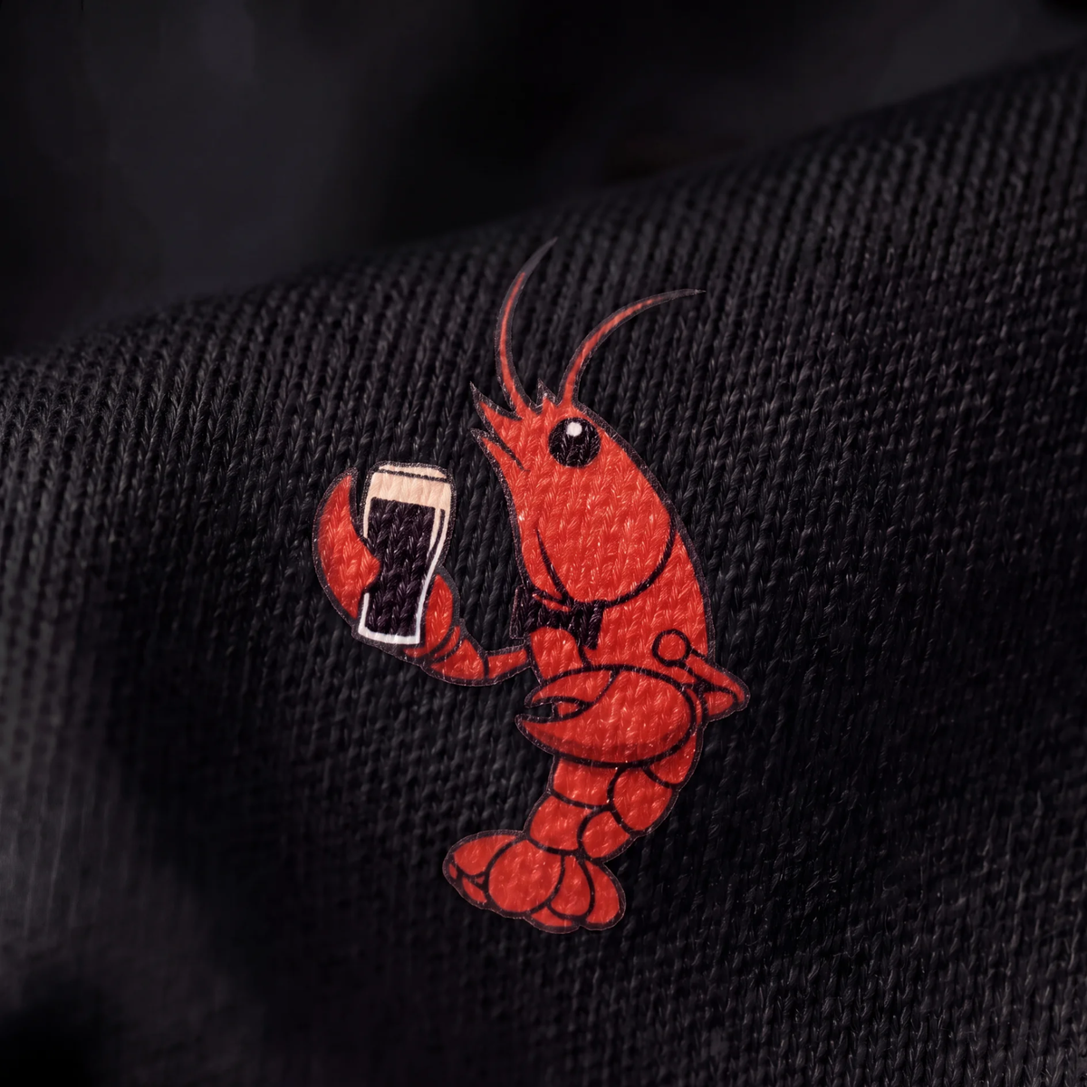 LUCKY LOBSTER POLO - BLACK