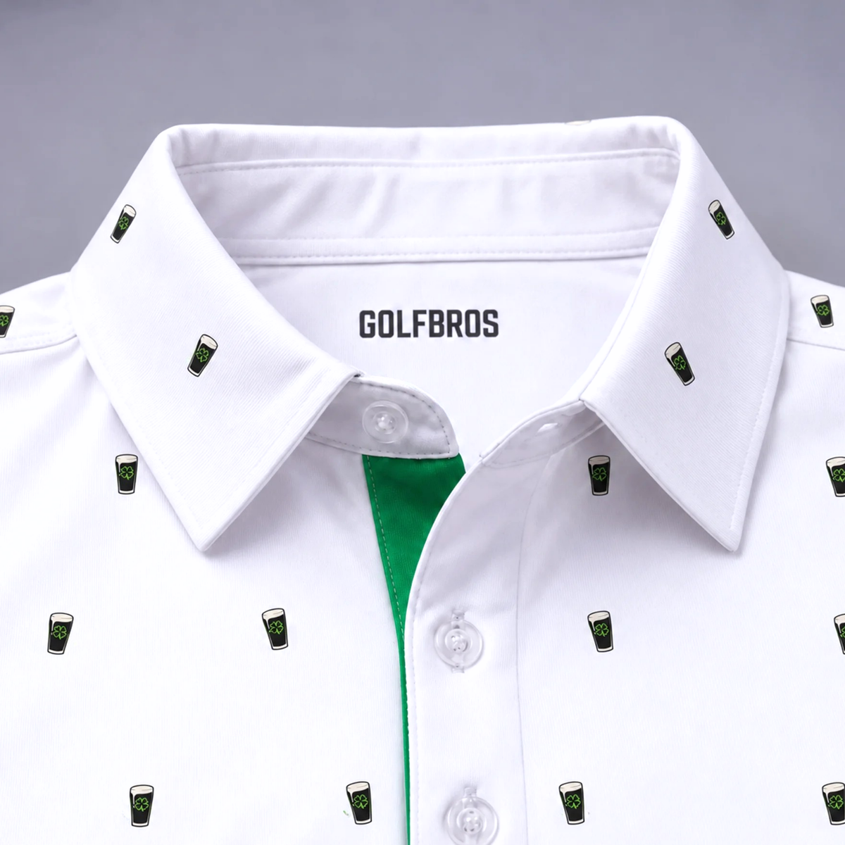 CREAMY CLOVER POLO - WHITE