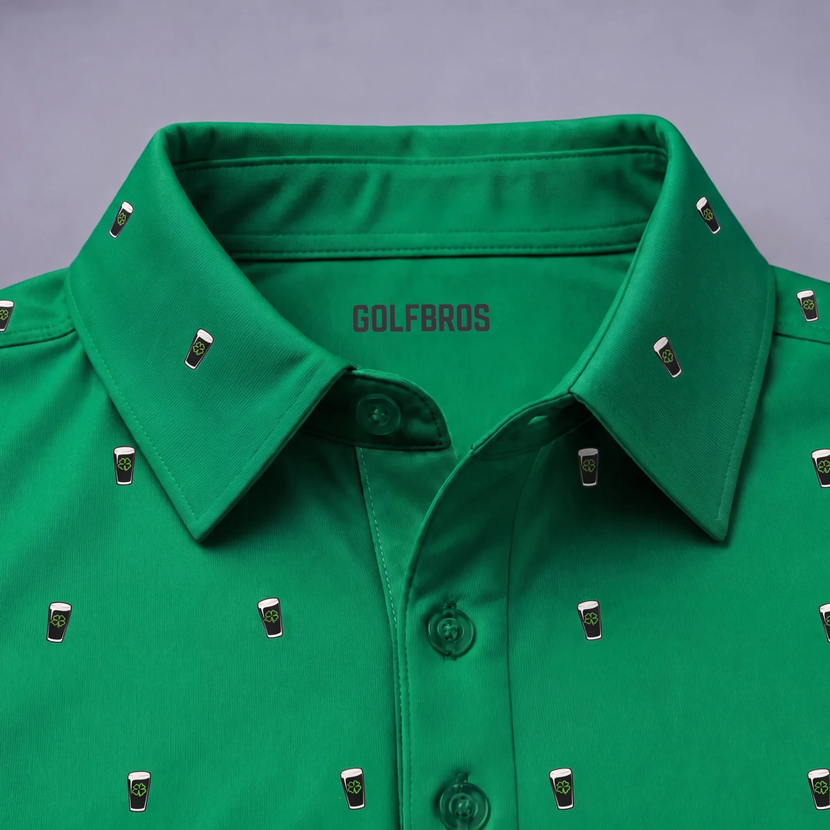 CREAMY CLOVER POLO - IRISH GREEN