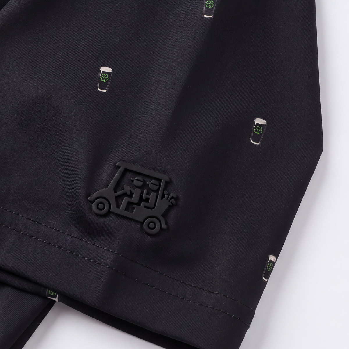 CREAMY CLOVER POLO - BLACK