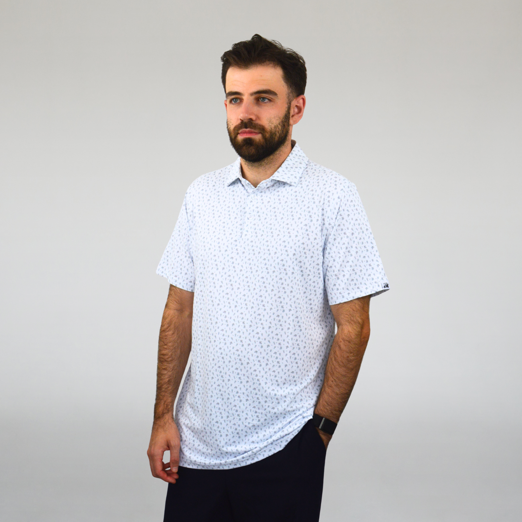 SPLIT THE G POLO - SCHWARZ