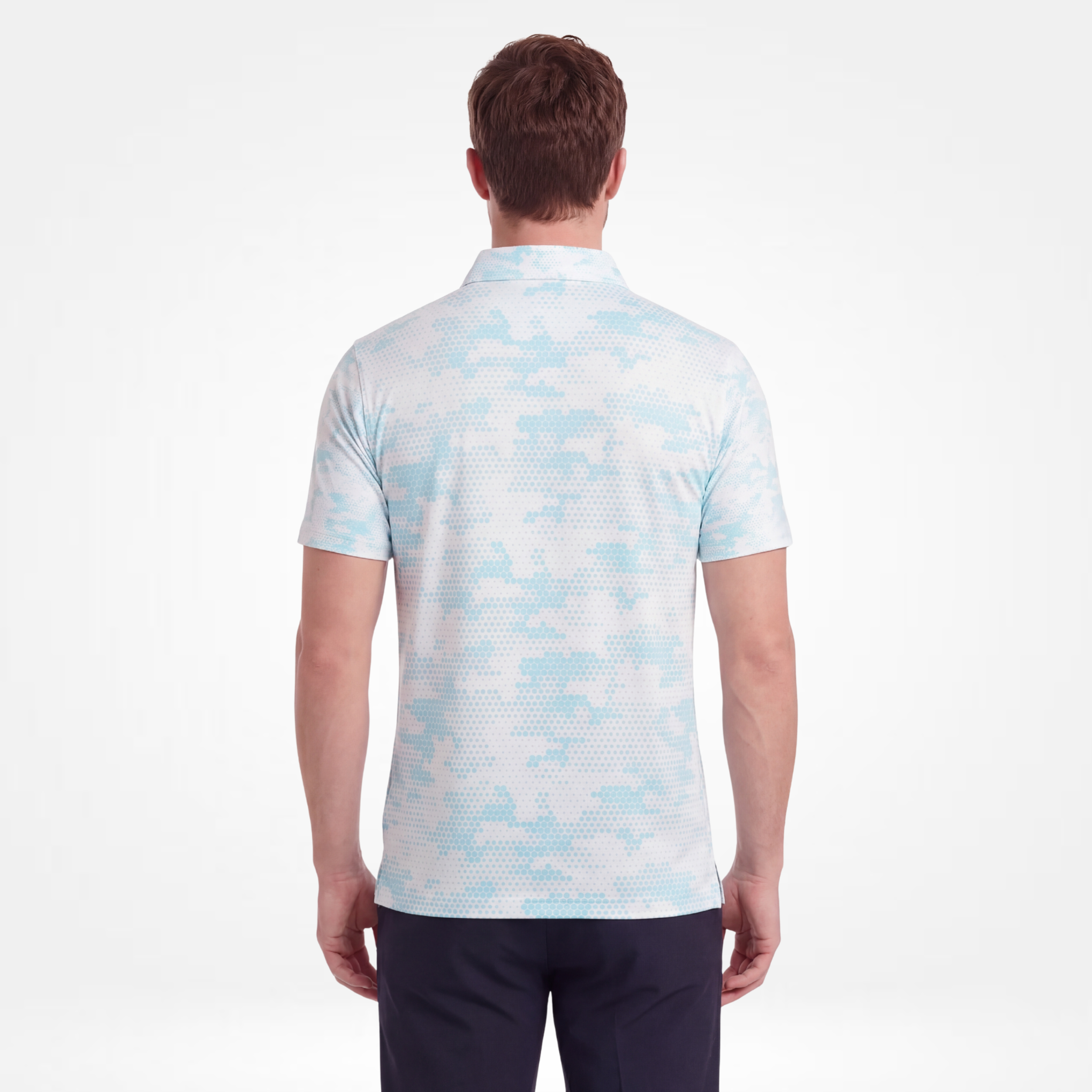 DIGITAL CAMO - ARCTIC BLUE POLO