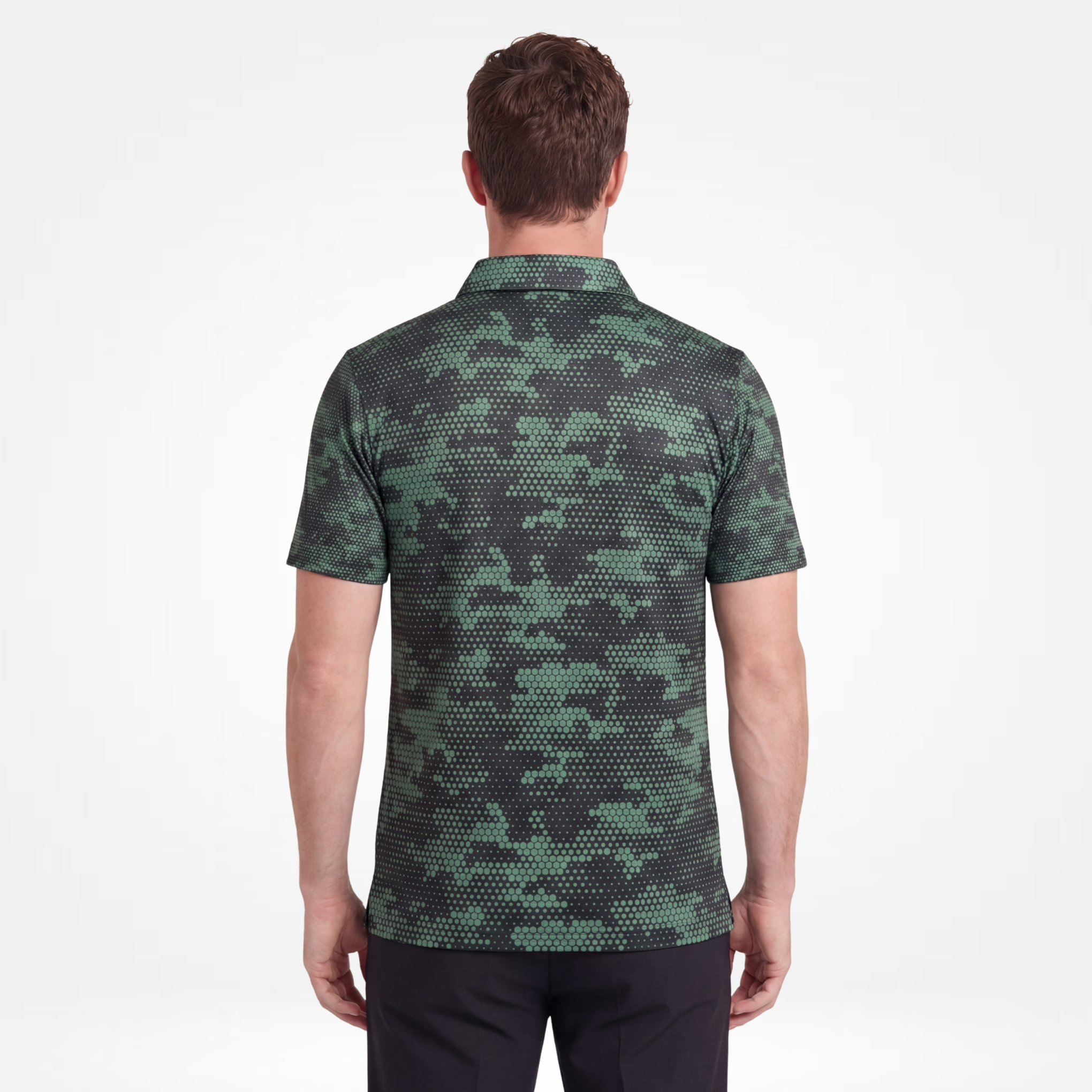 DIGITAL CAMO - WOODLAND GREEN POLO