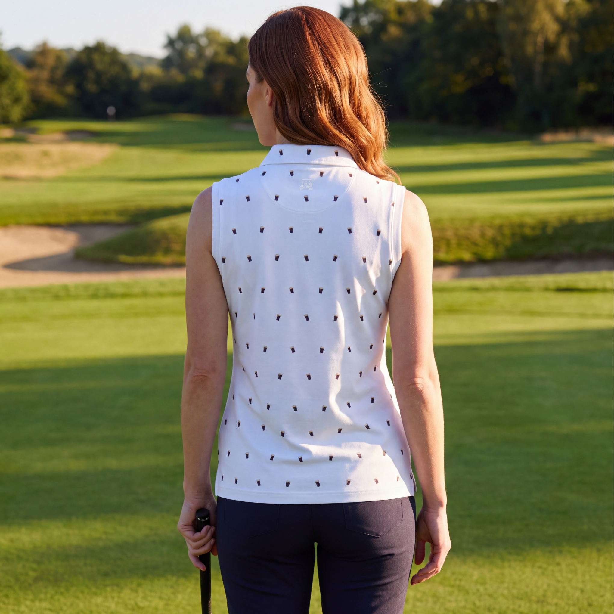 SPLIT THE G POLO - WEISS