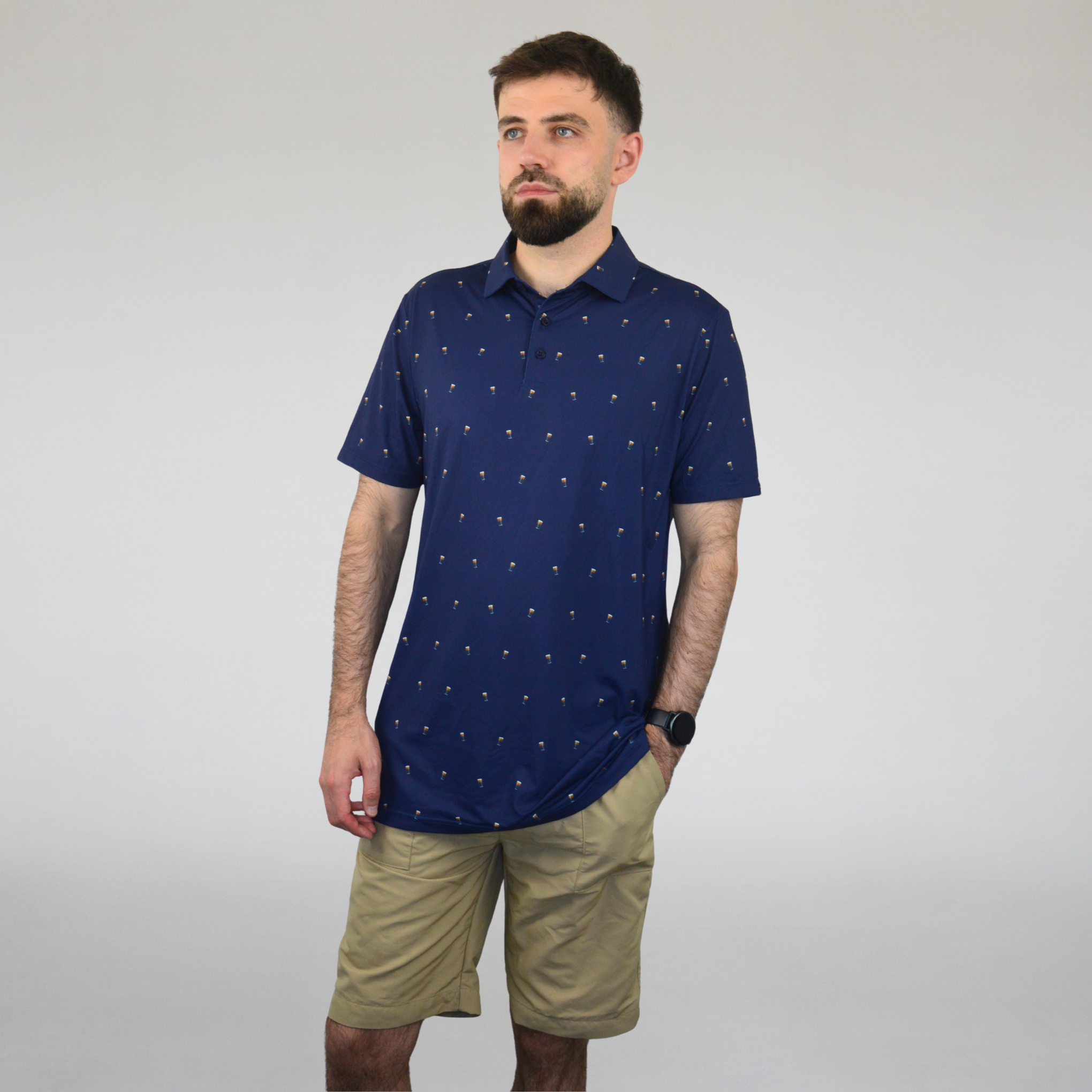 SPLIT THE G POLO - SCHWARZ