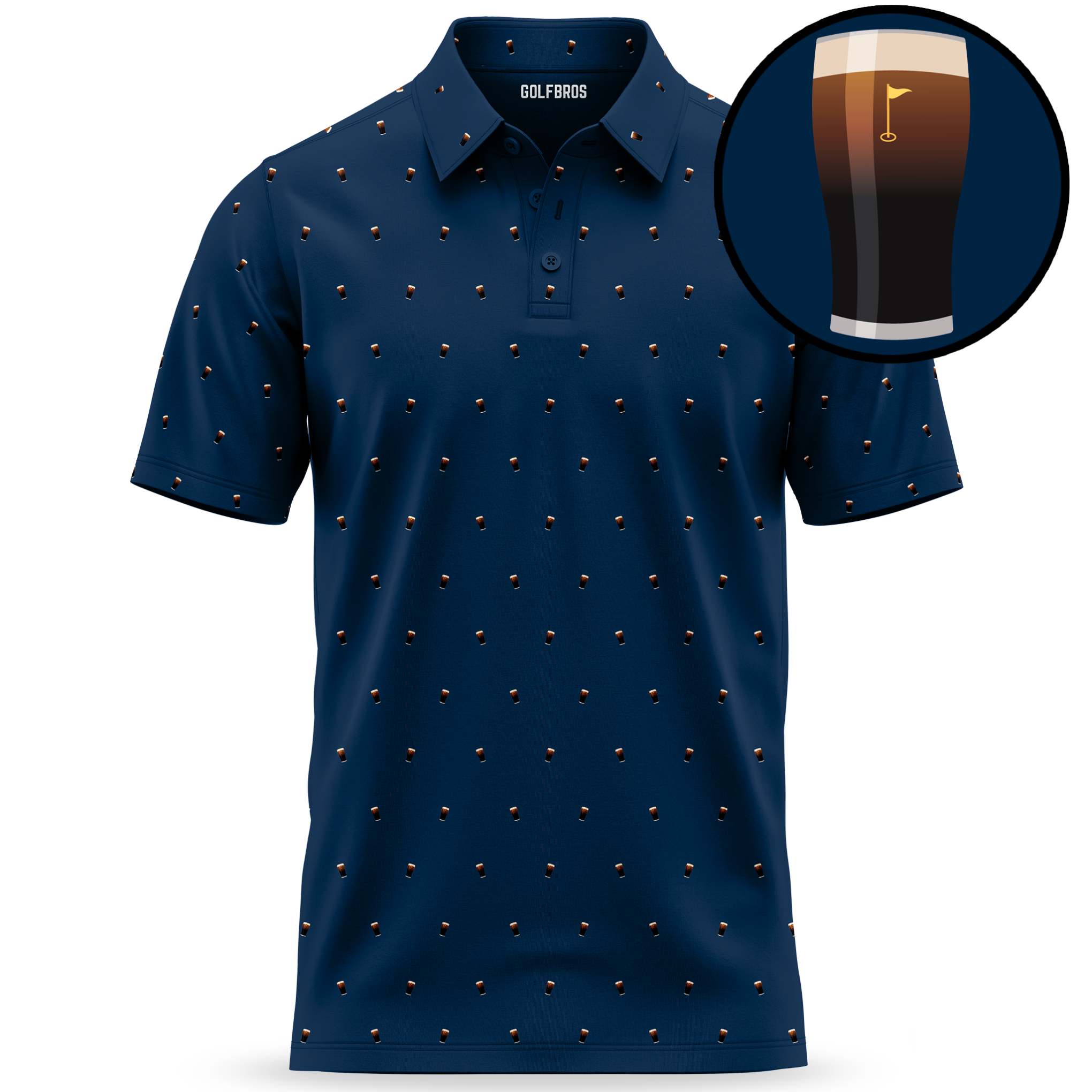 SPLIT THE G POLO - SCHWARZ