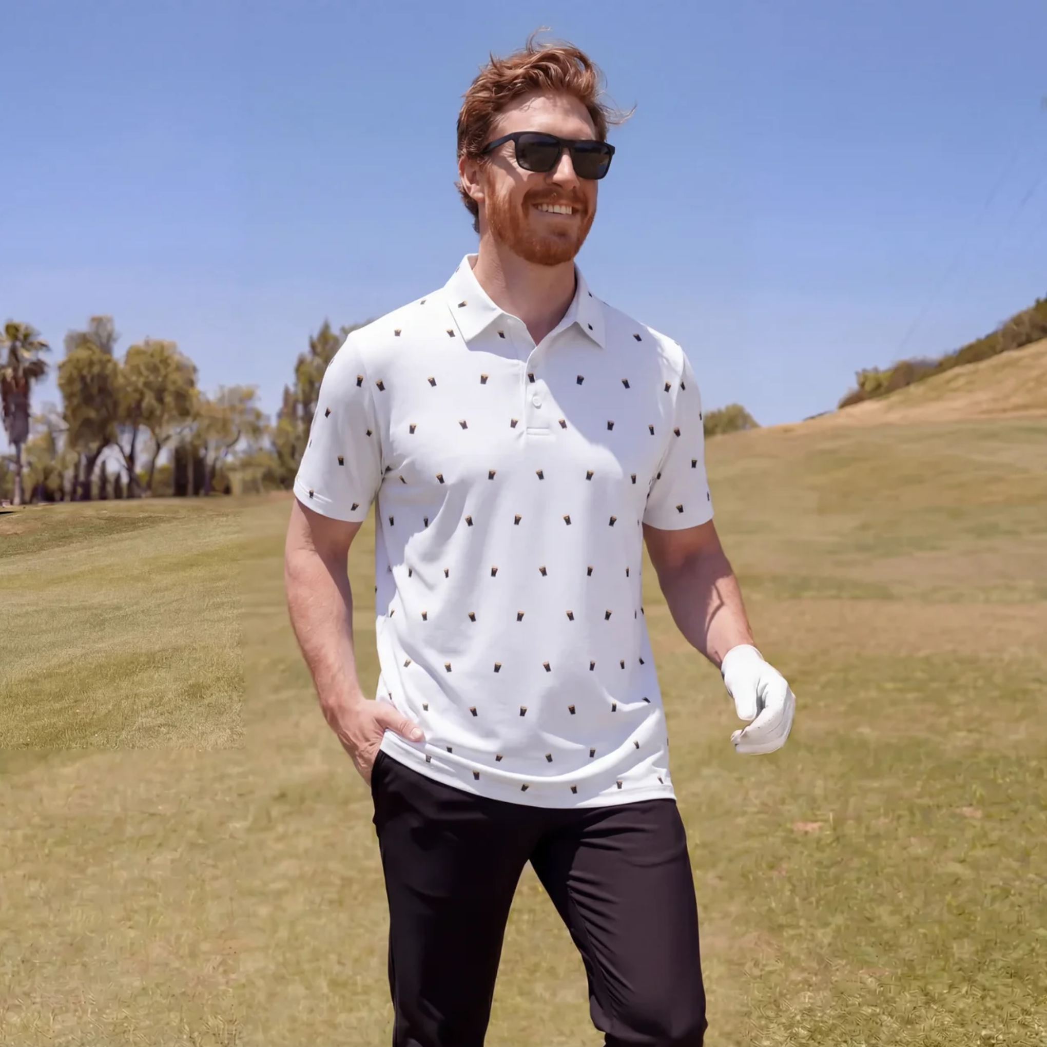 SPLIT THE G - WHITE POLO