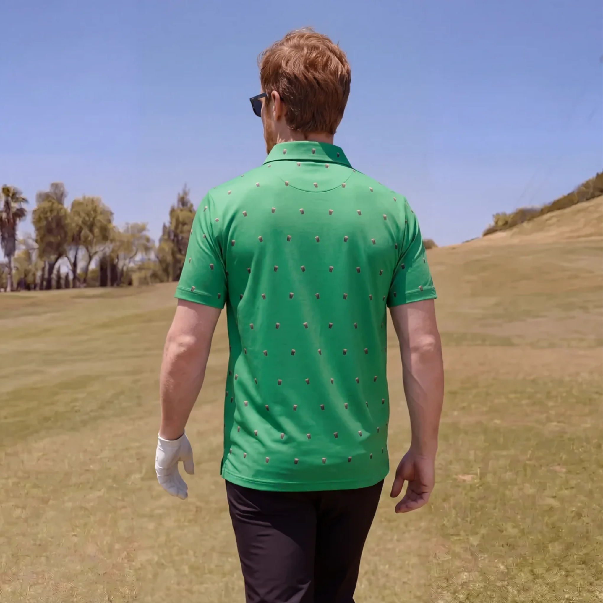 SPLIT THE G - IRISH GREEN POLO