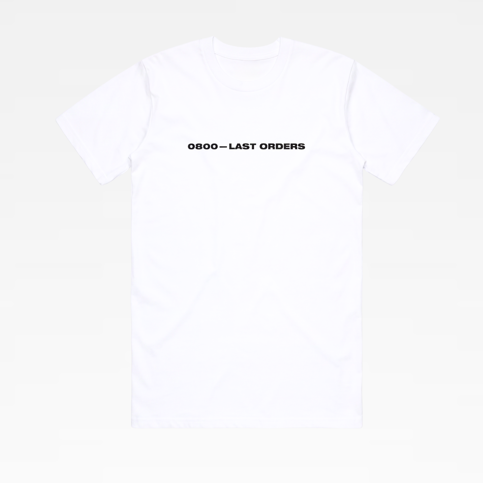 LAST ORDERS TEE - WHITE