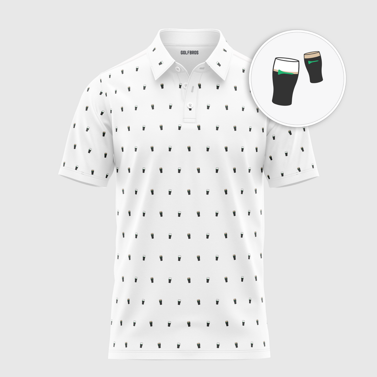 SPLIT THE TEE POLO - WHITE
