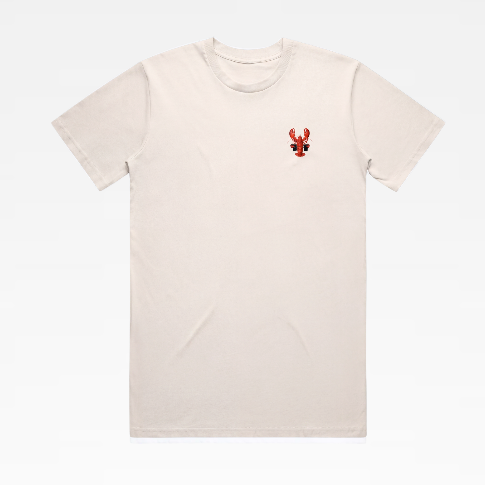 DOUBLE PARKED LOBSTER TEE - CREAM
