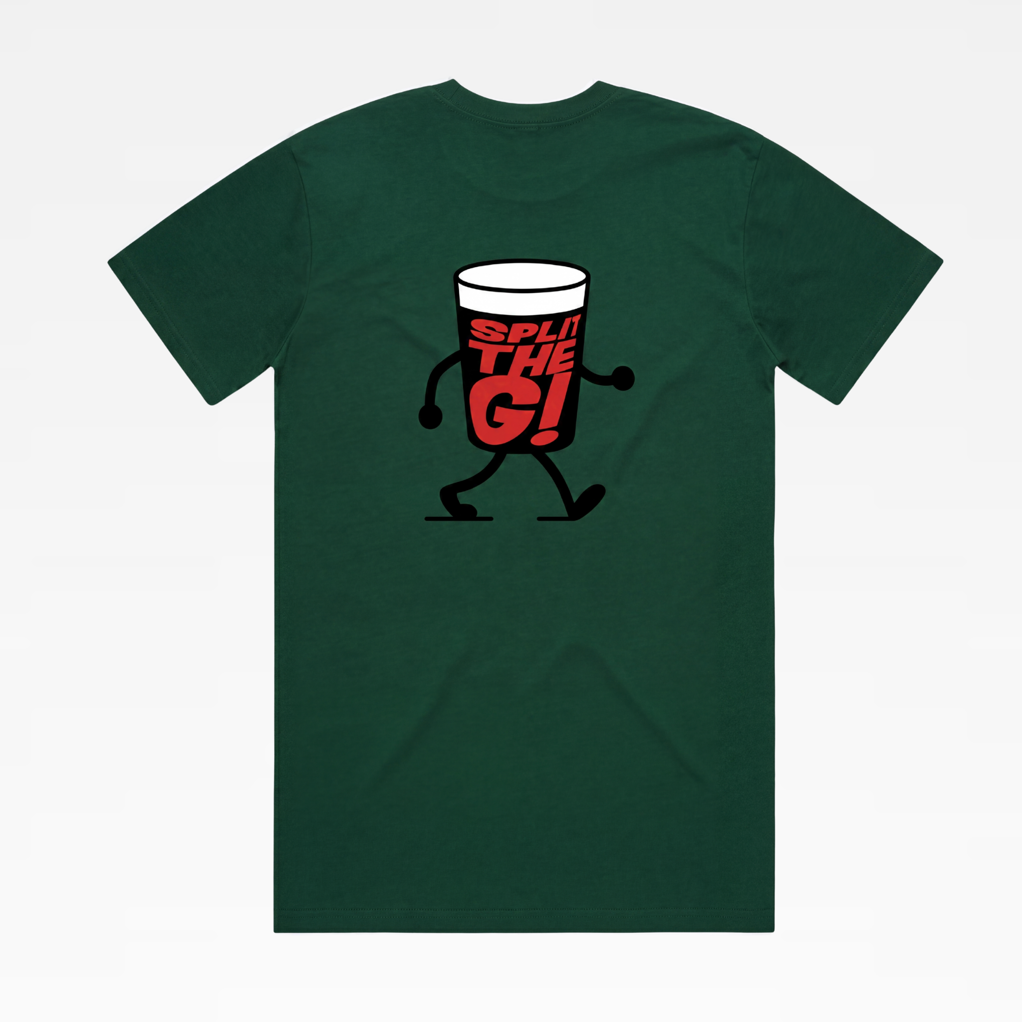 SPLIT THE G TEE - PINE GREEN