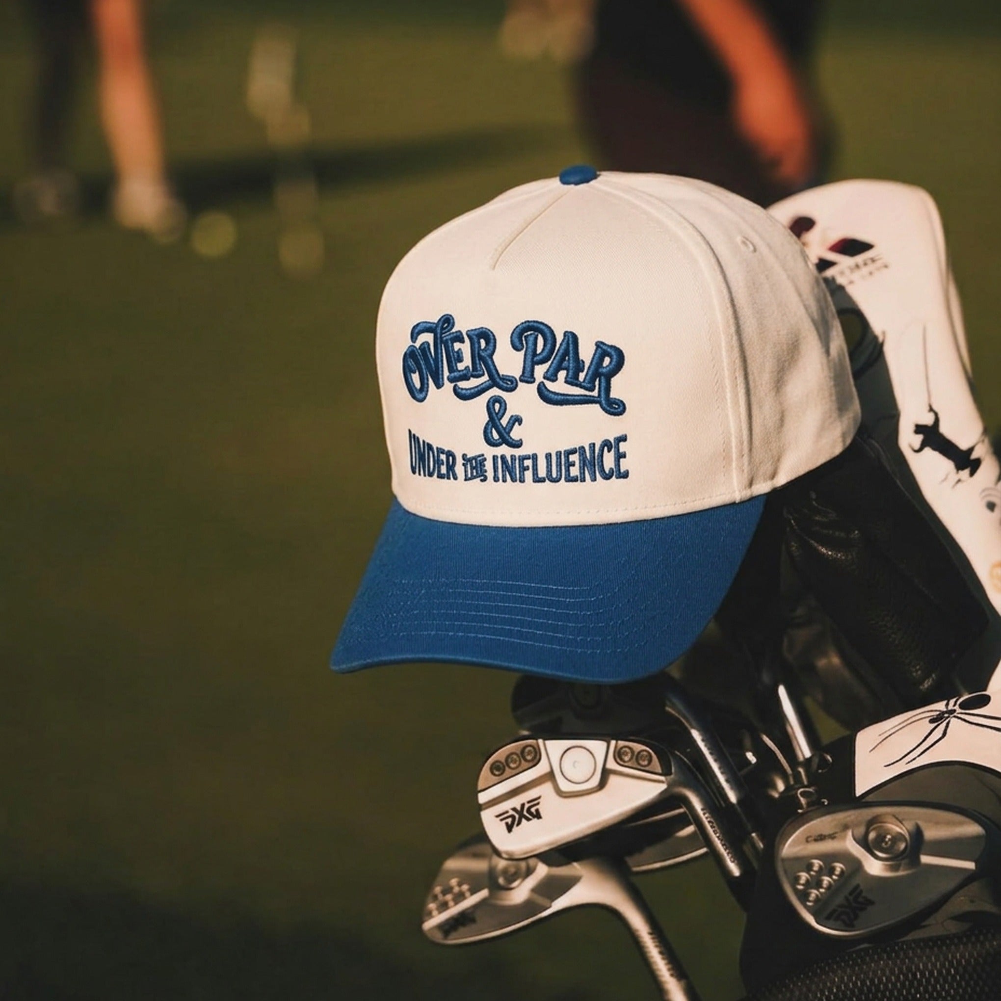 Over Par & Under The Influence Cap - Natural/Blue