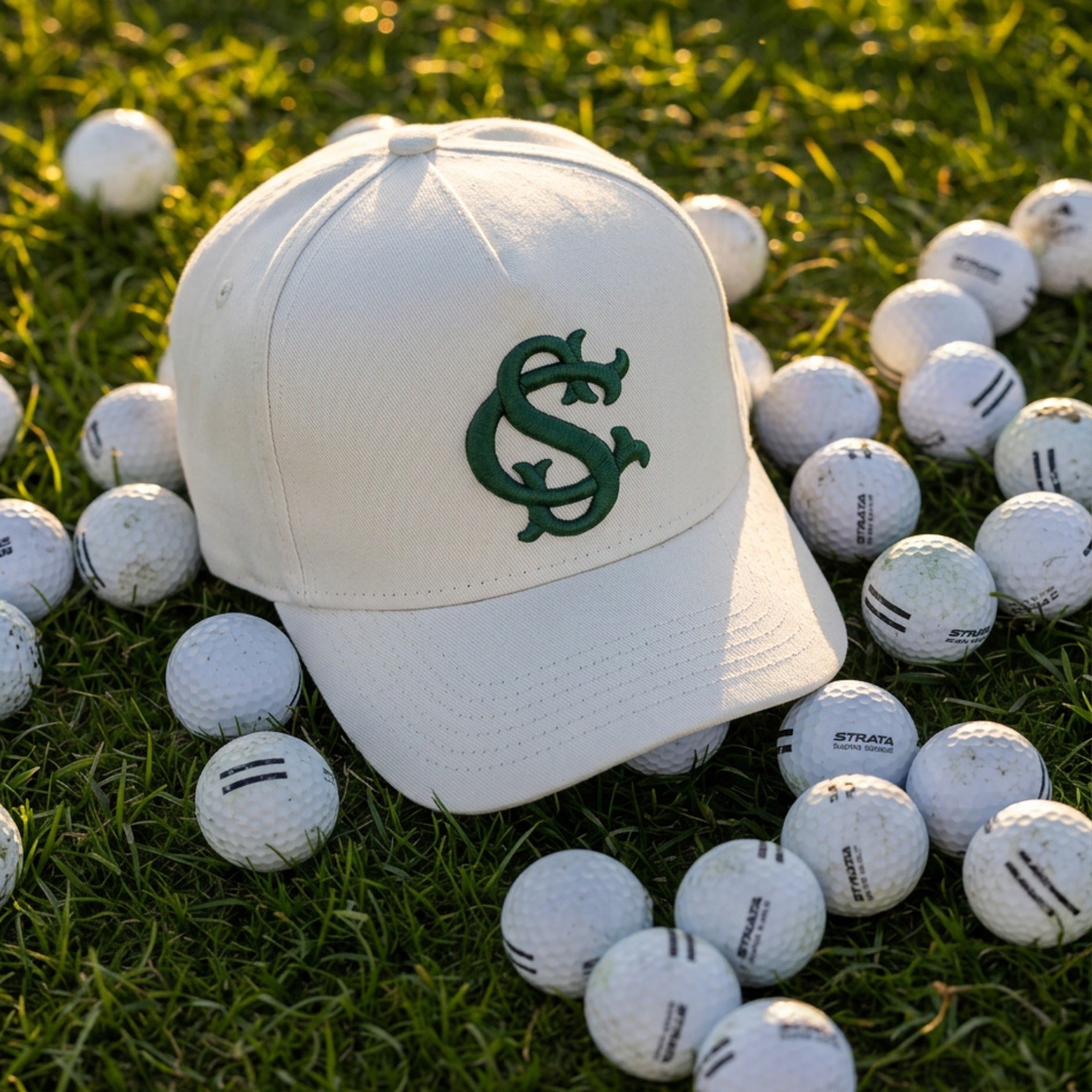 Sláinte Club Logo Cap - Natural/Forest Green