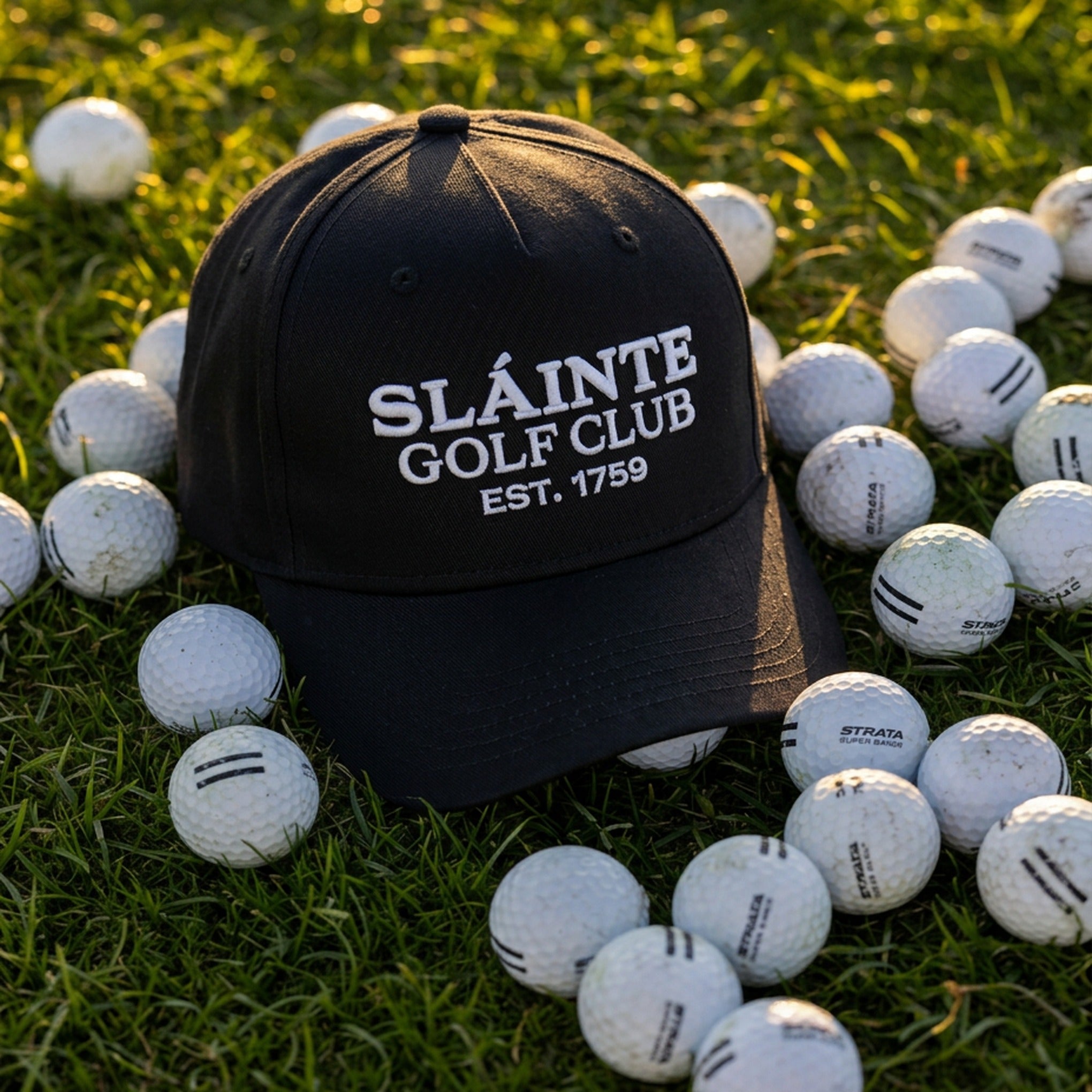 Sláinte Golf Club Cap - Black