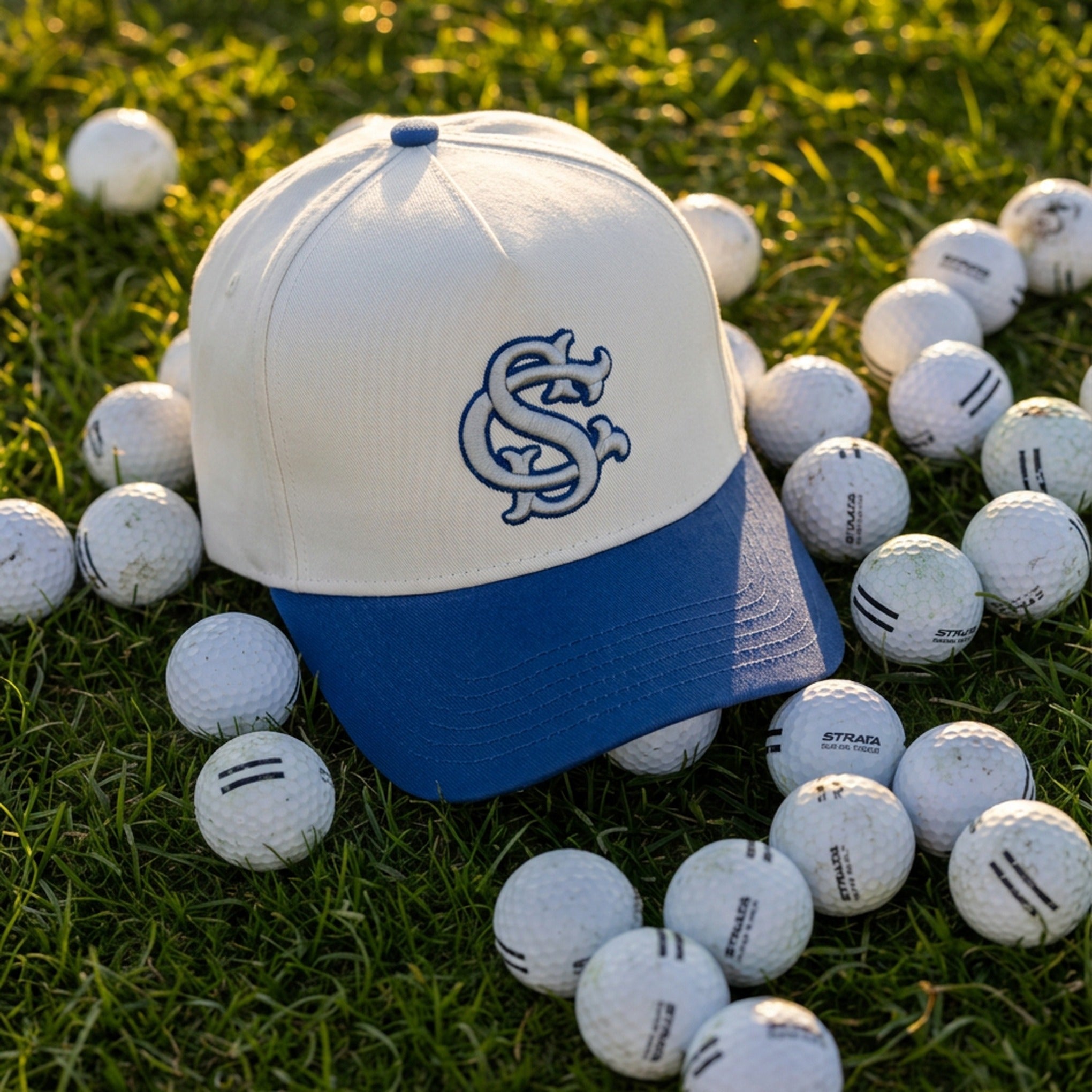 Sláinte Club Logo Cap - Natural/Blue