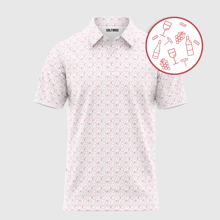 MERLOT CLUB POLO - WHITE