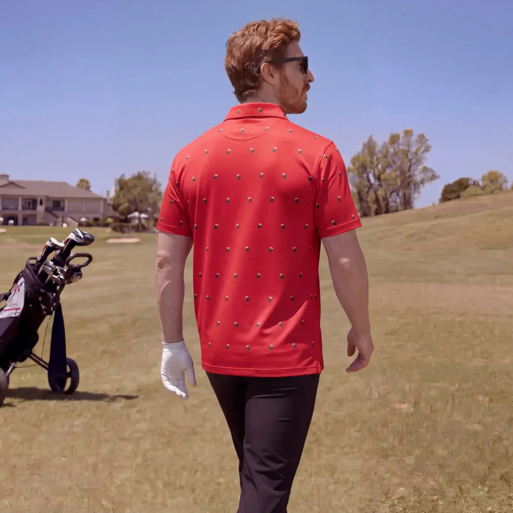 SPLIT THE G - RED POLO