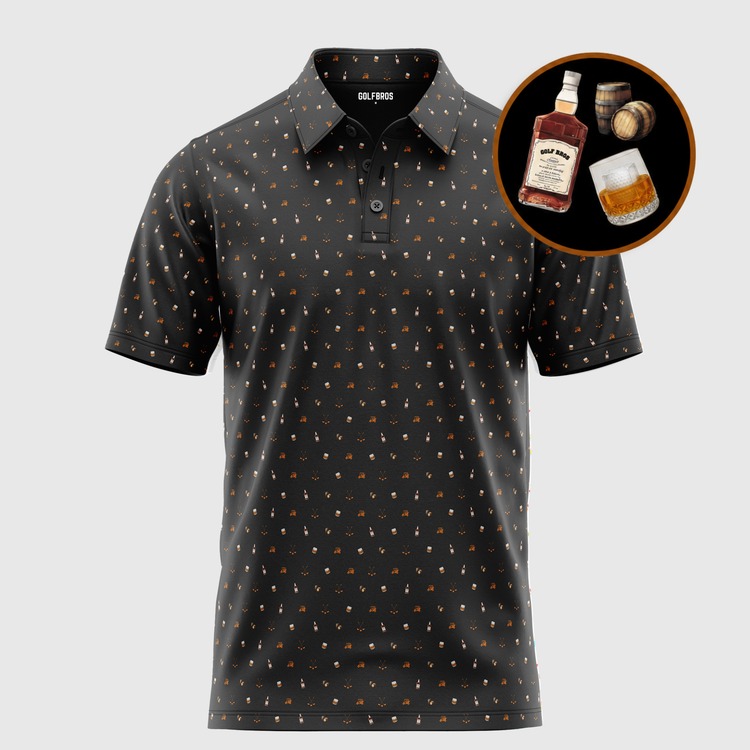 ON THE ROCKS POLO - BLACK