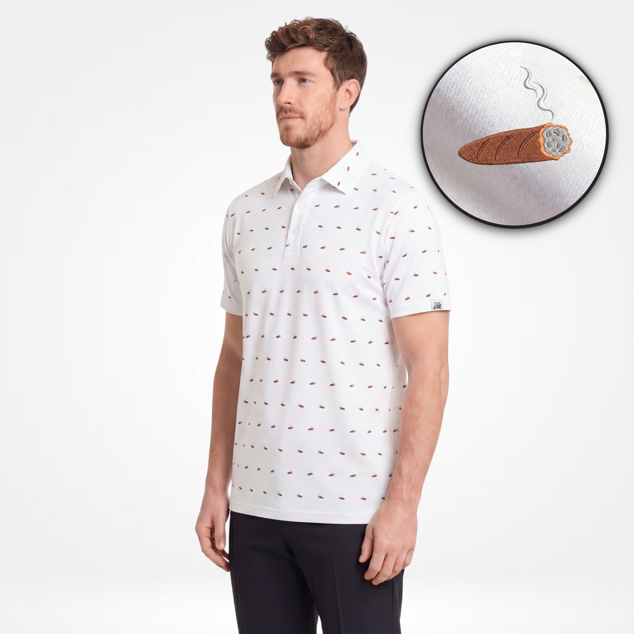 FAIRWAY FLAME - WHITE POLO