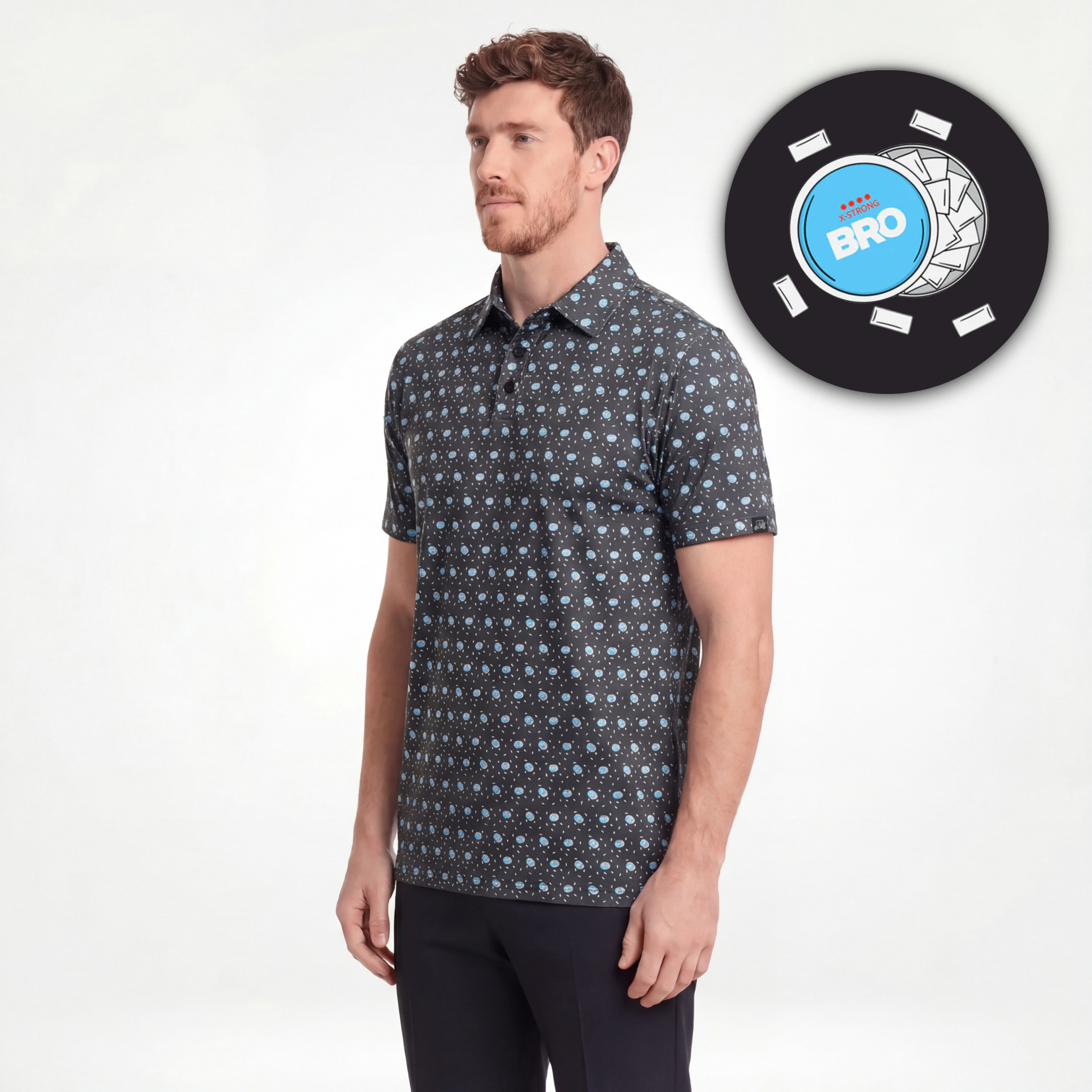 LIP PILLOW - BLACK POLO