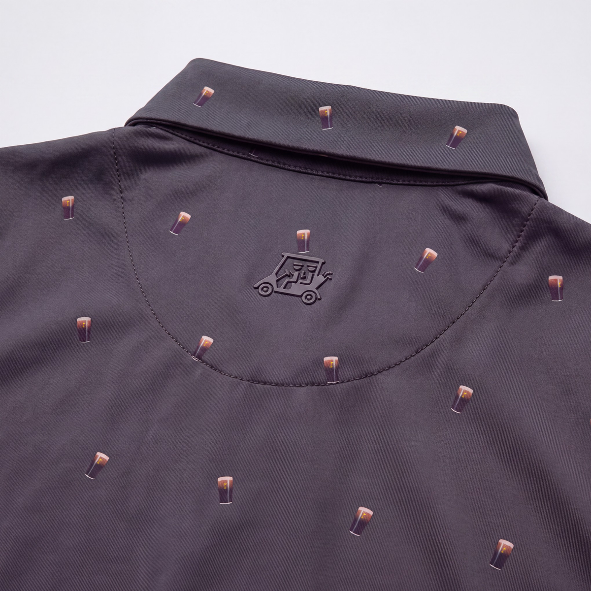 SPLIT THE G WOMENS POLO - CARBON GREY
