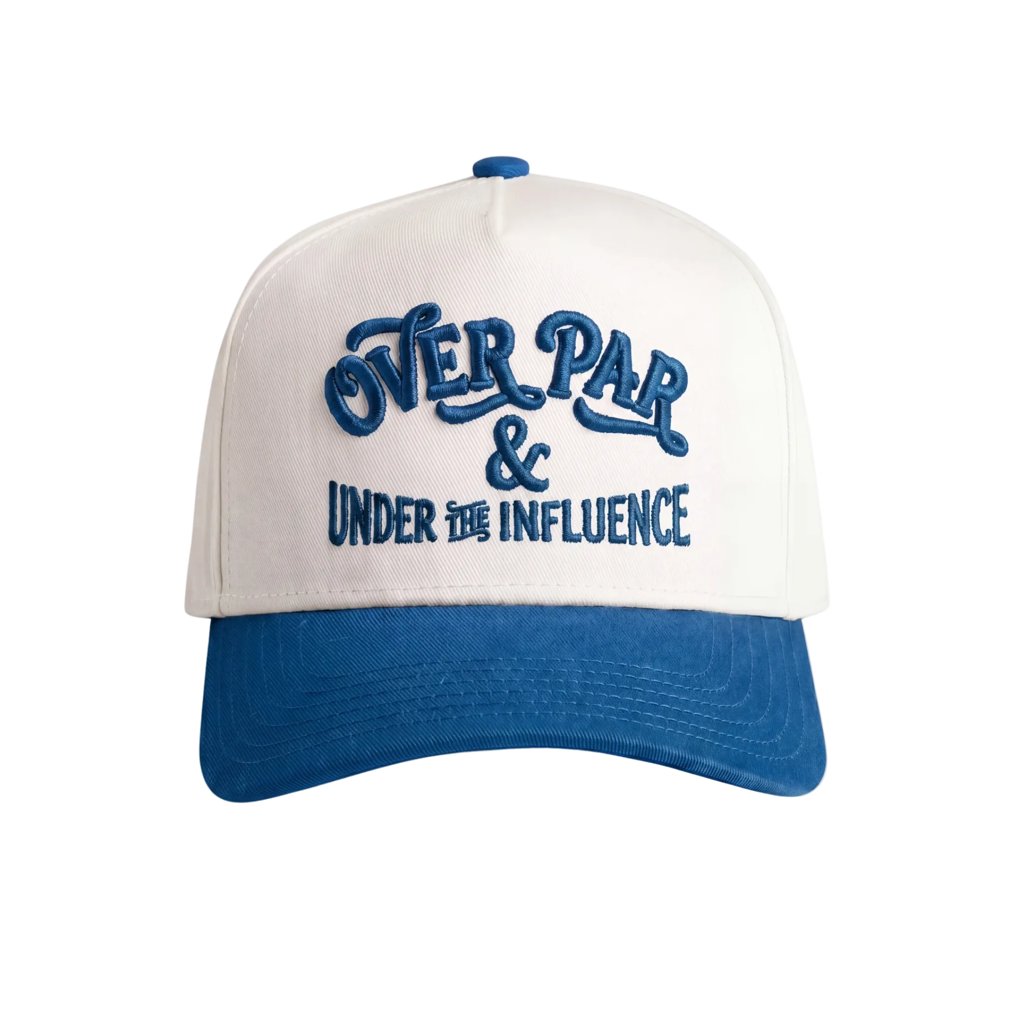 Over Par & Under The Influence Cap - Natural/Blue