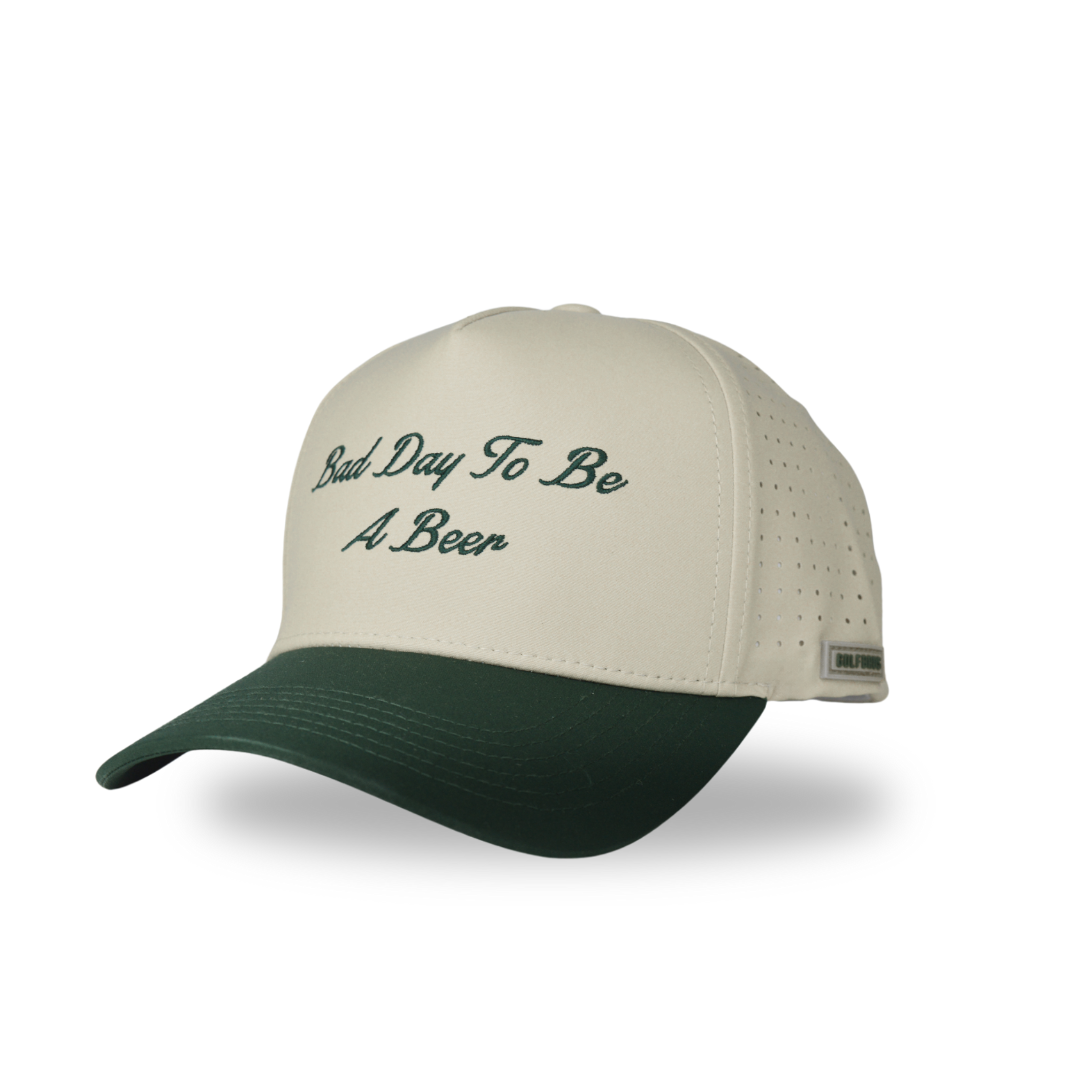 BAD DAY TO BE A BEER CAP - BEIGE/FOREST GREEN