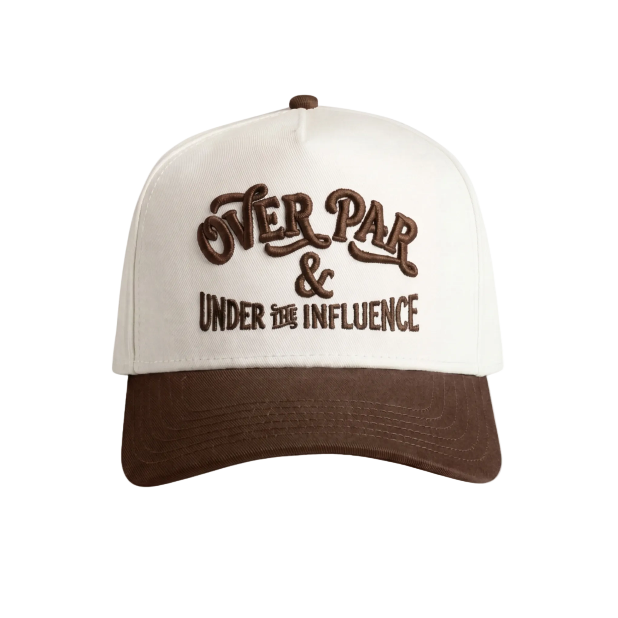 Over Par & Under The Influence Cap - Natural/Brown