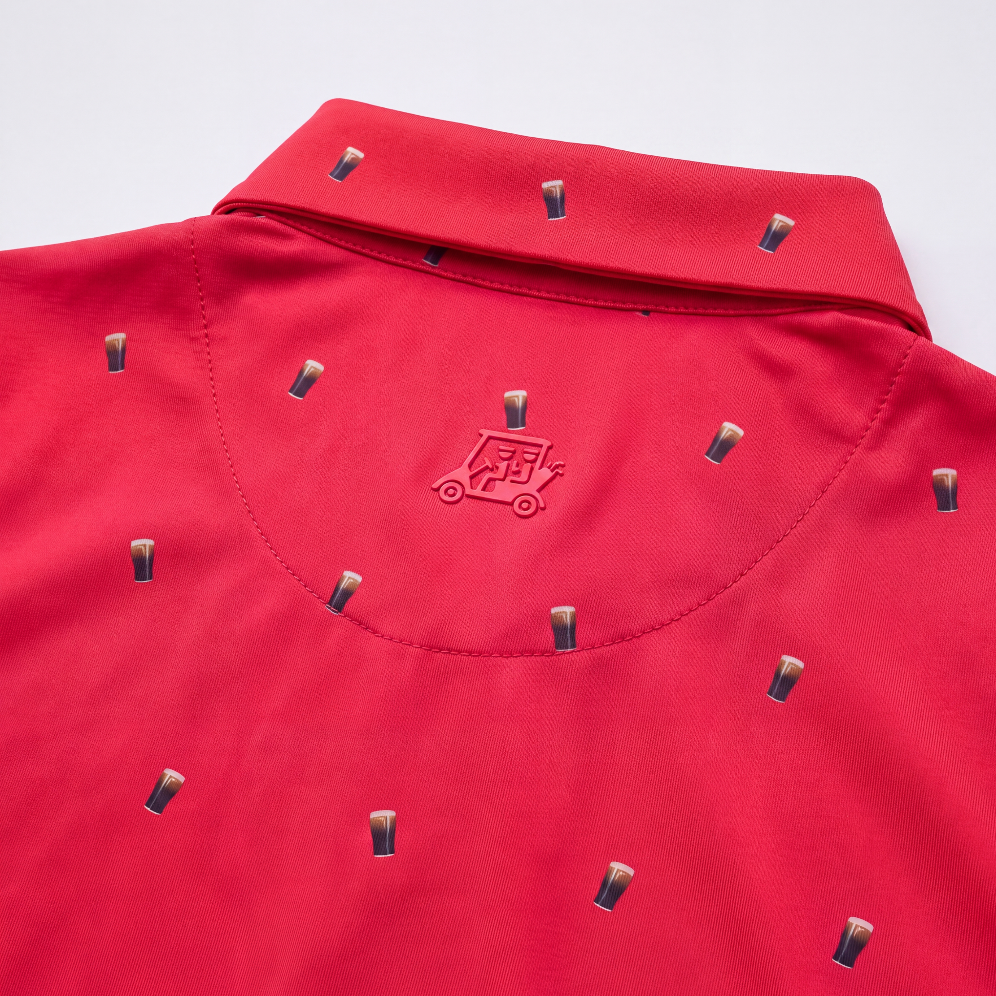 SPLIT THE G - RED WOMENS POLO